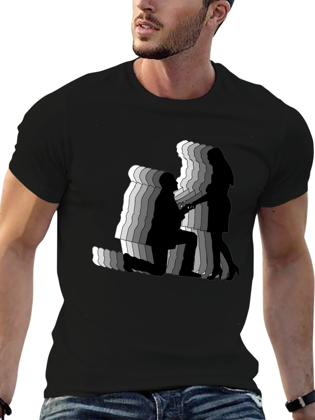 Proposal Silhouette Graphic Tee - Black