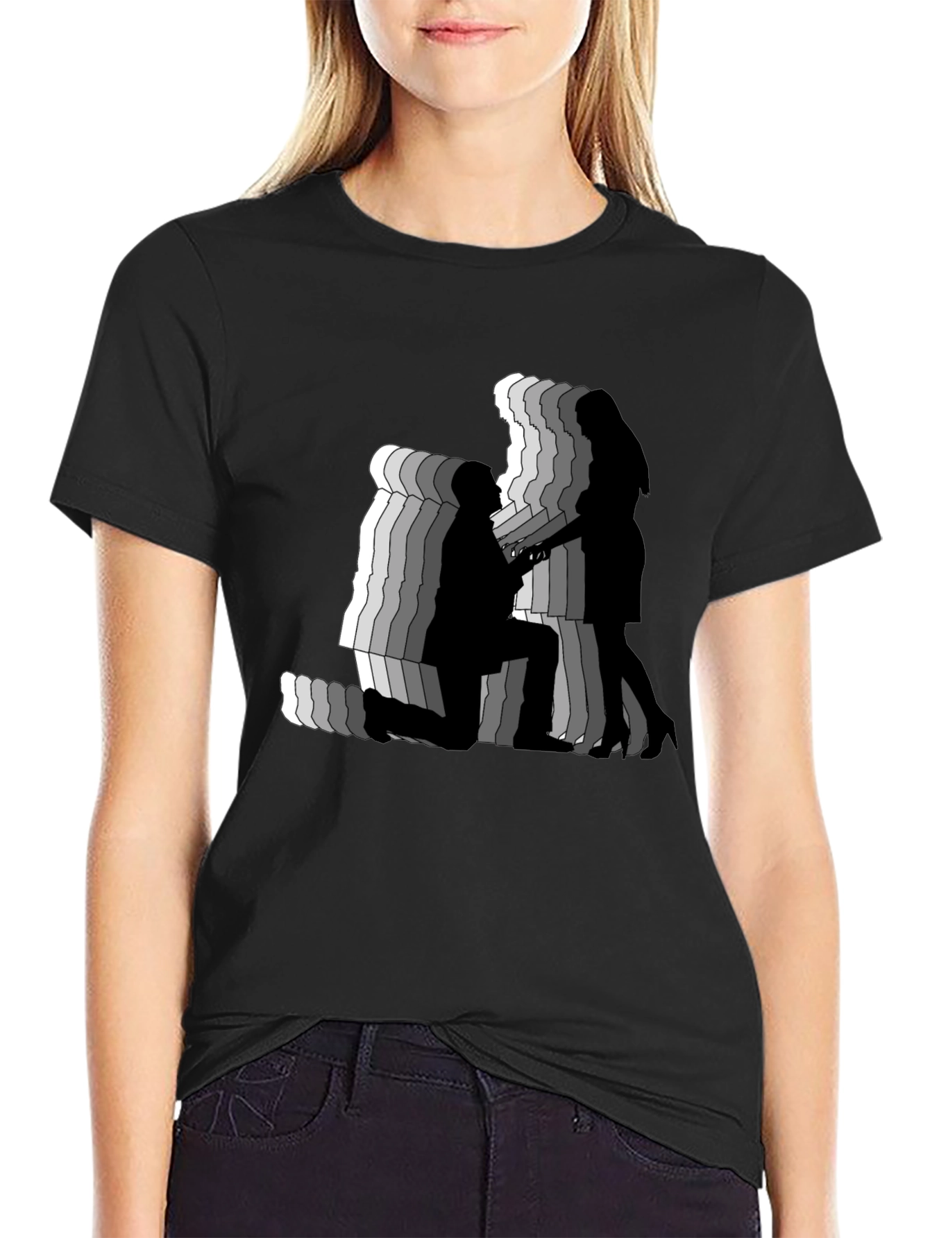 Proposal Silhouette Graphic Tee - Black