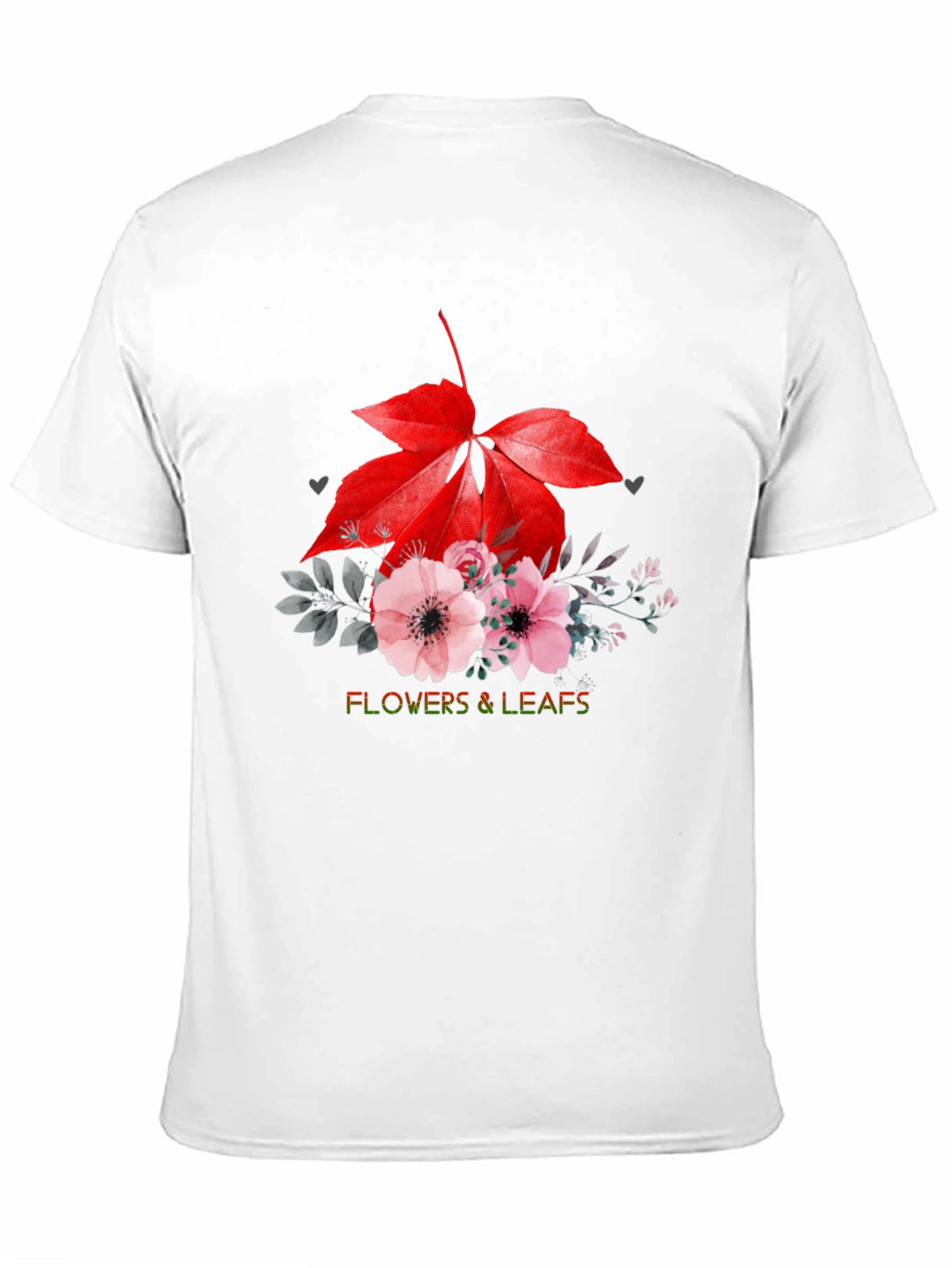 Flowers & Leaves Graphic T-Shirt