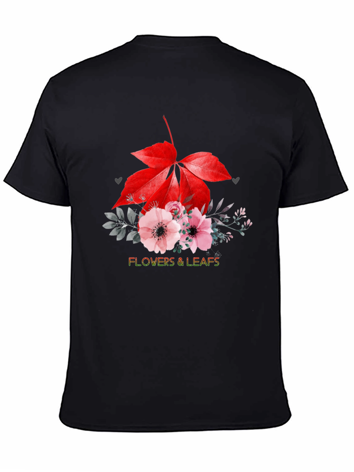 Flowers & Leaves Graphic T-Shirt