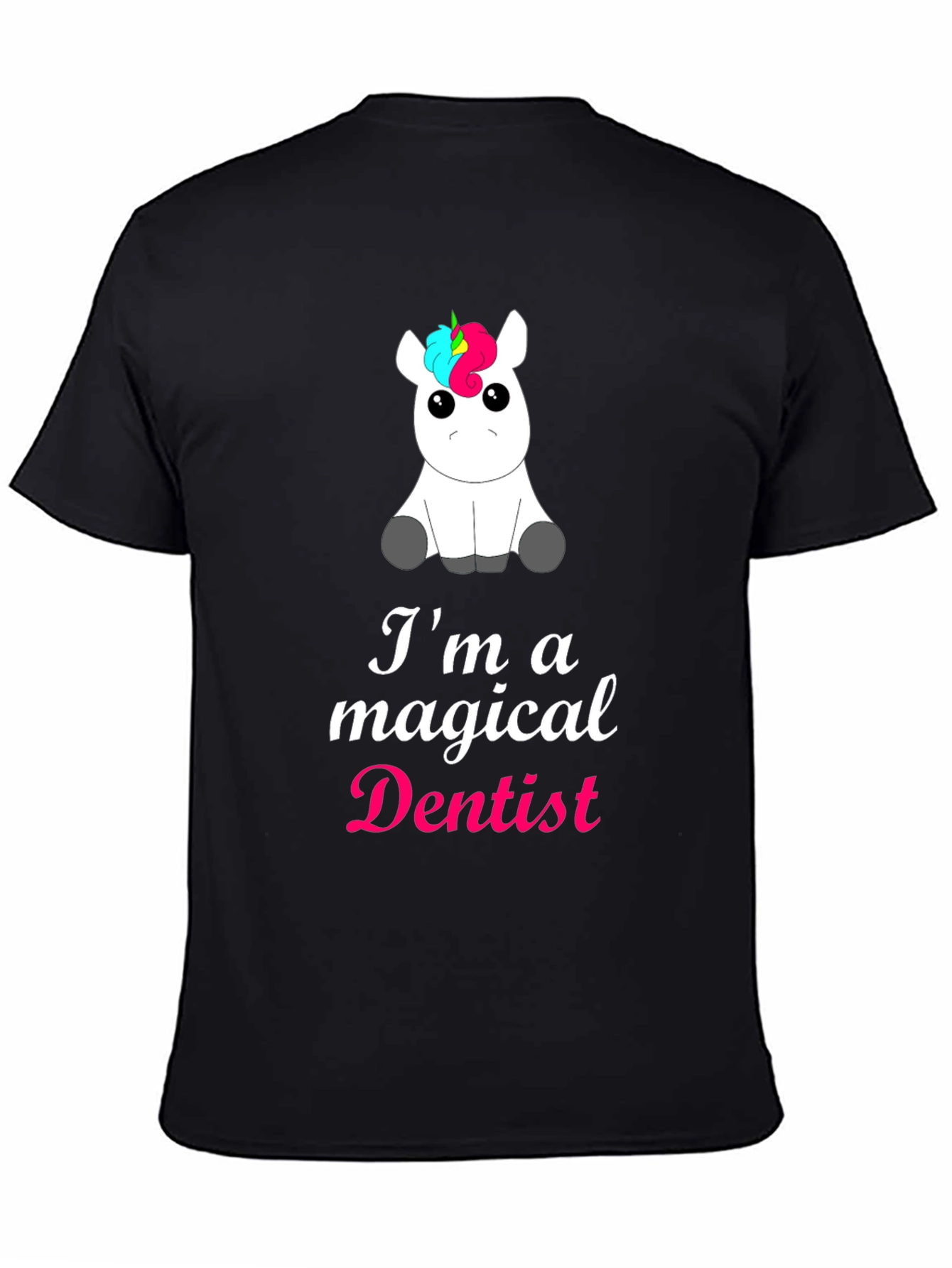 Magical Dentist Unicorn T-Shirt - Black