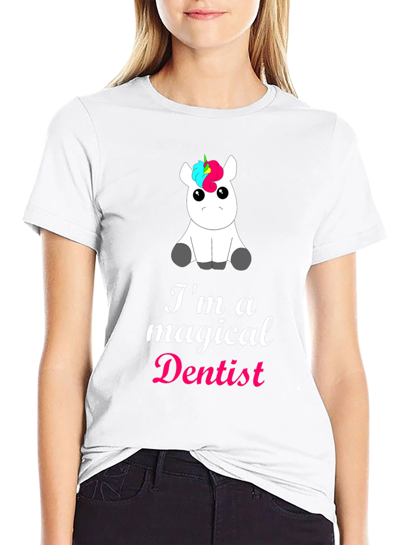 Magical Dentist Unicorn T-Shirt - Black