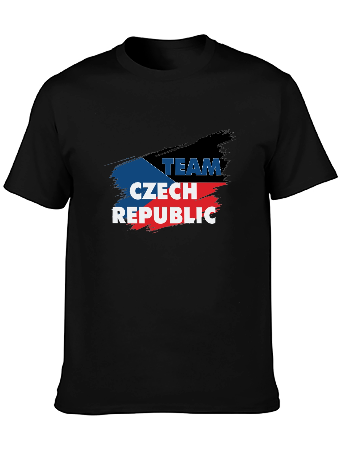 Team Czech Republic Brush Stroke T-Shirt