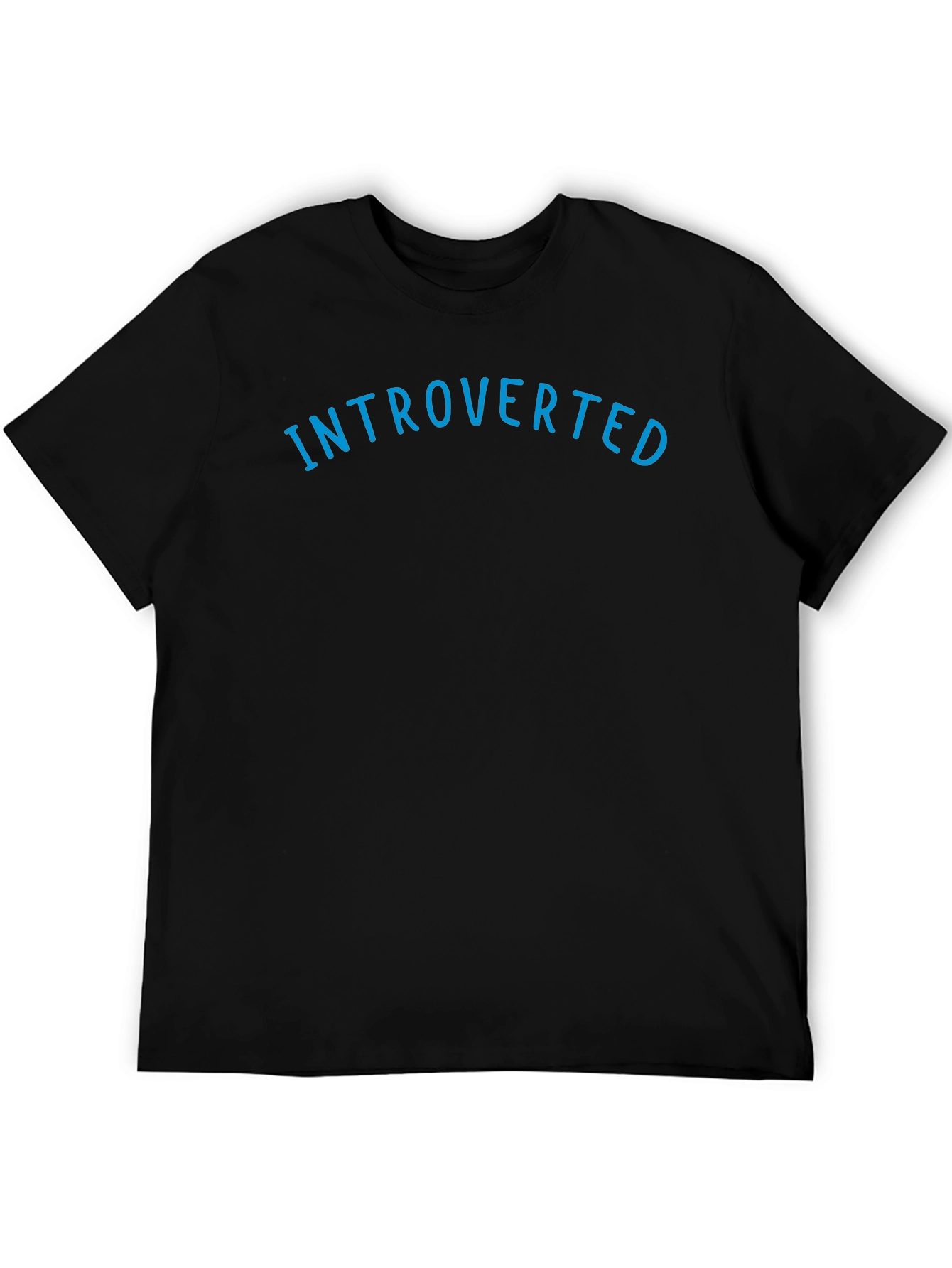 Introverted T-Shirt - Black Casual Tee