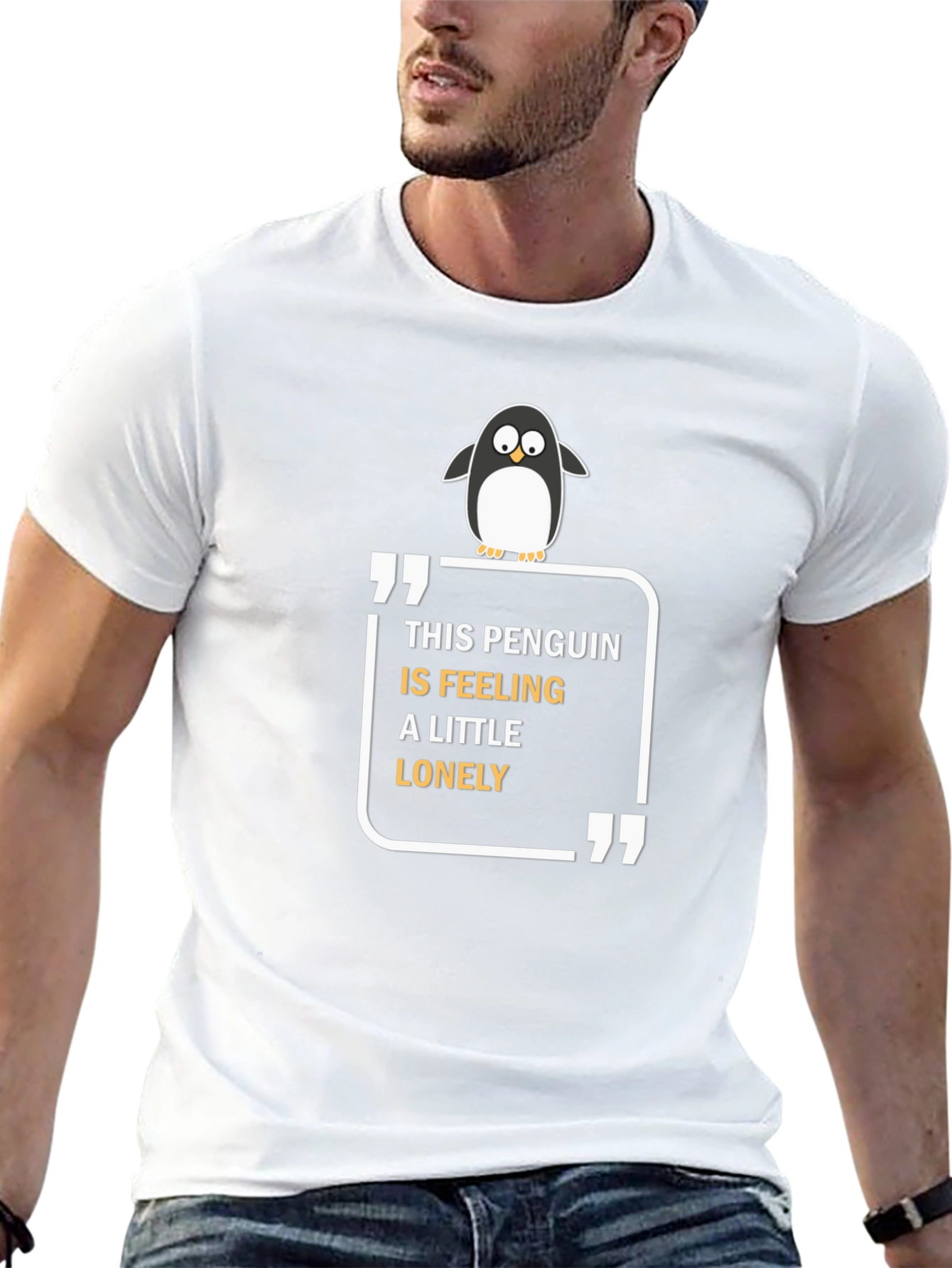 Lonely Penguin Graphic Tee