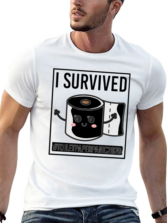 I Survived Toilet Paper Panic 2020 Black T-Shirt