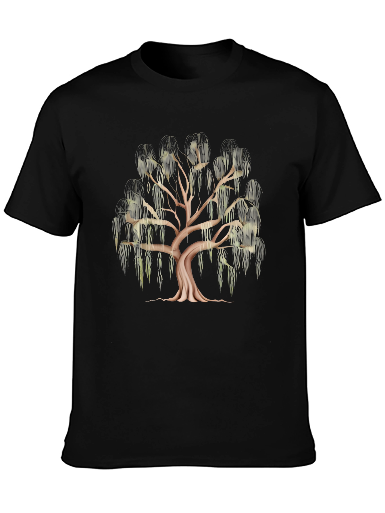Willow Tree Graphic Black T-Shirt