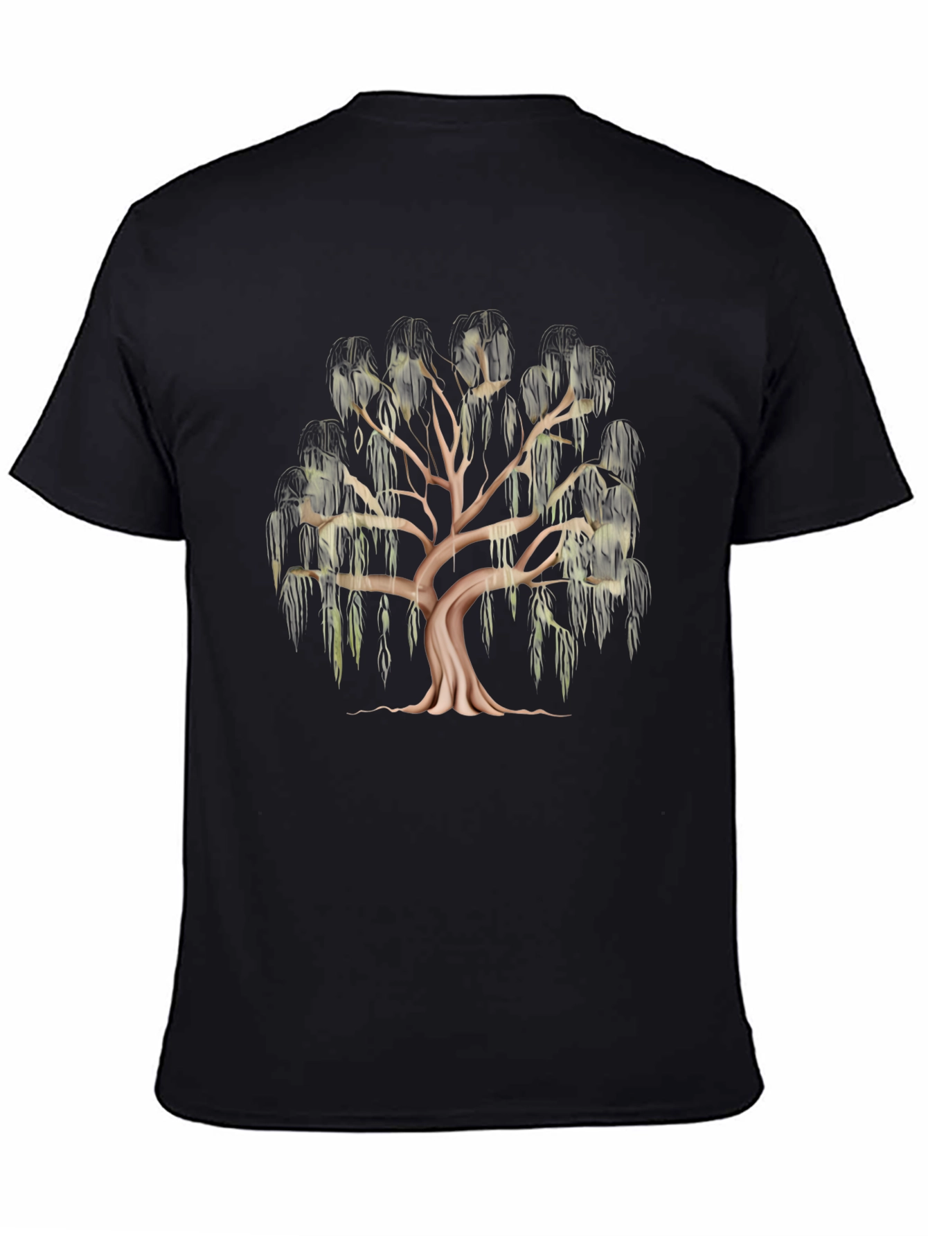 Willow Tree Graphic Black T-Shirt