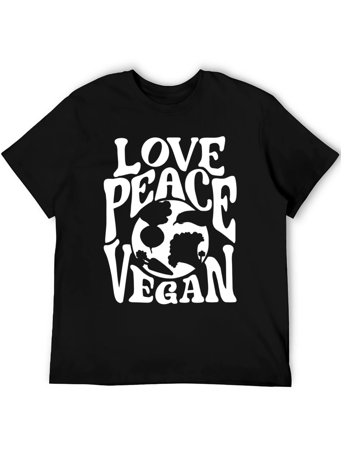 Love Peace Vegan T-Shirt - Unisex Graphic Tee