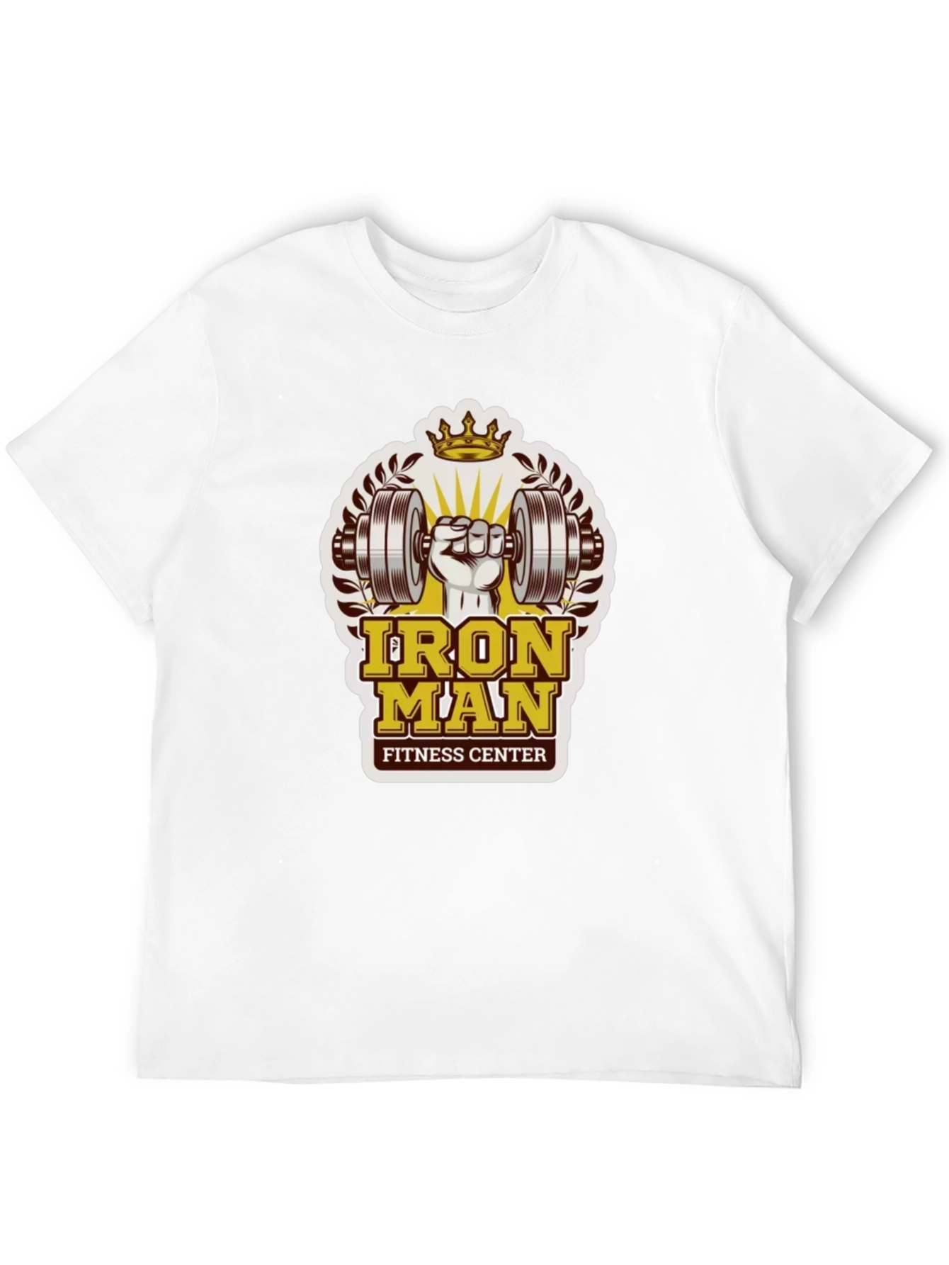 Iron Man Fitness Center Black T-Shirt