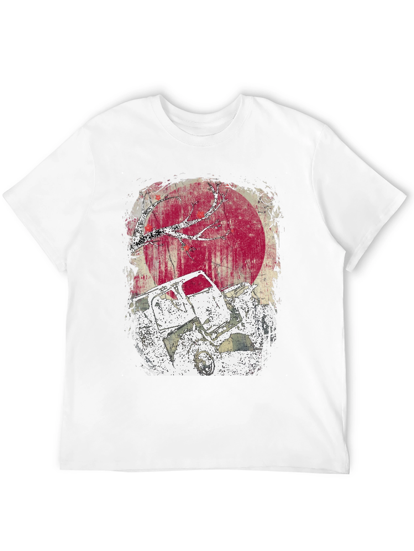 Wrecked Truck Graphic Tee - Distressed Style