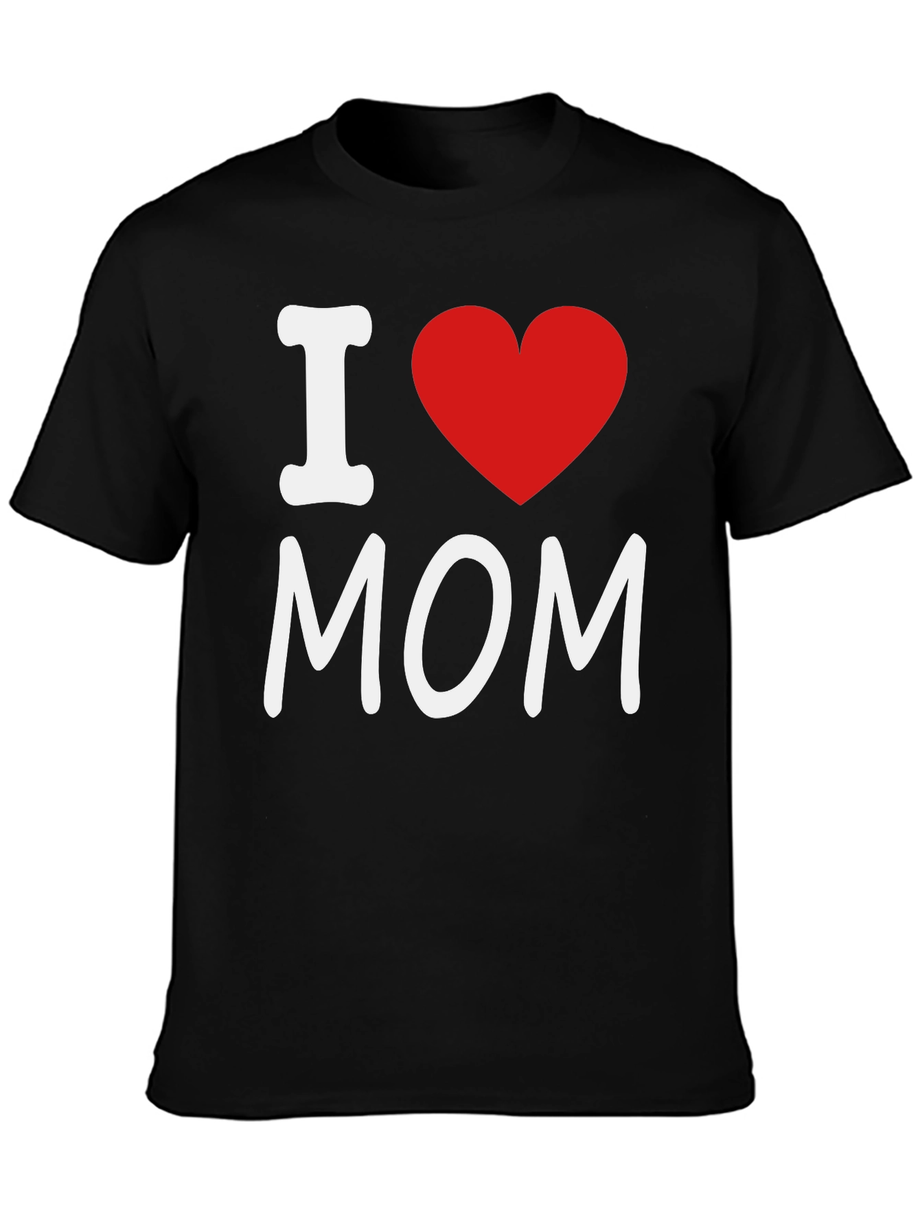 I Heart Mom Black T-Shirt