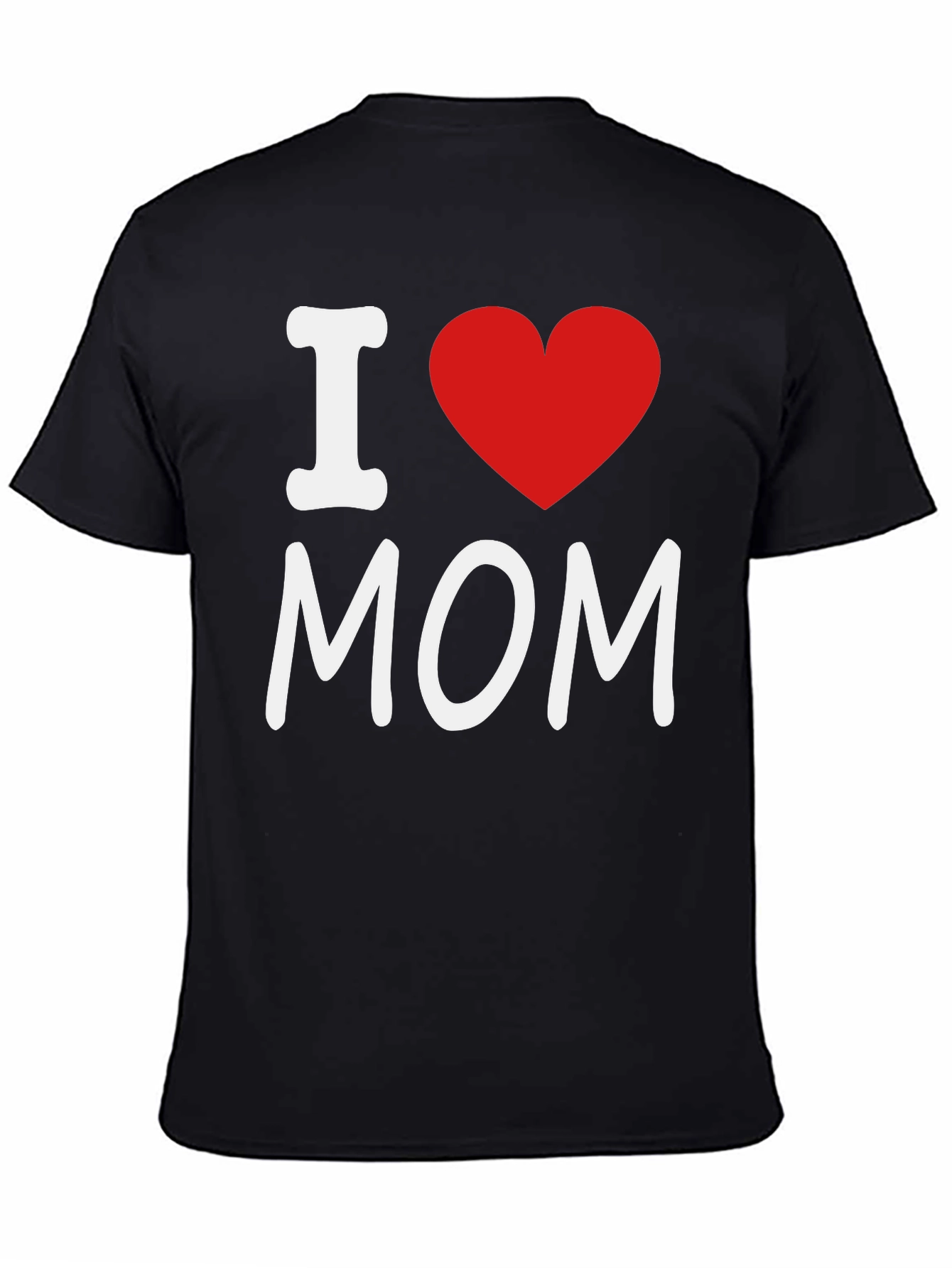 I Heart Mom Black T-Shirt