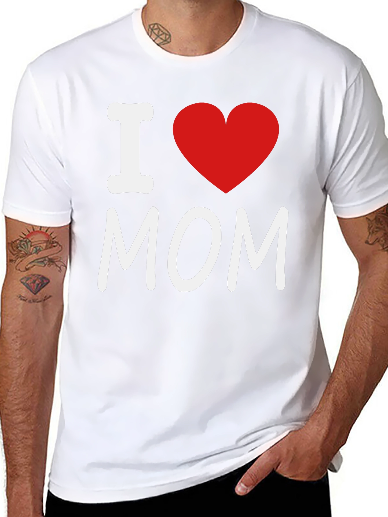 I Heart Mom Black T-Shirt