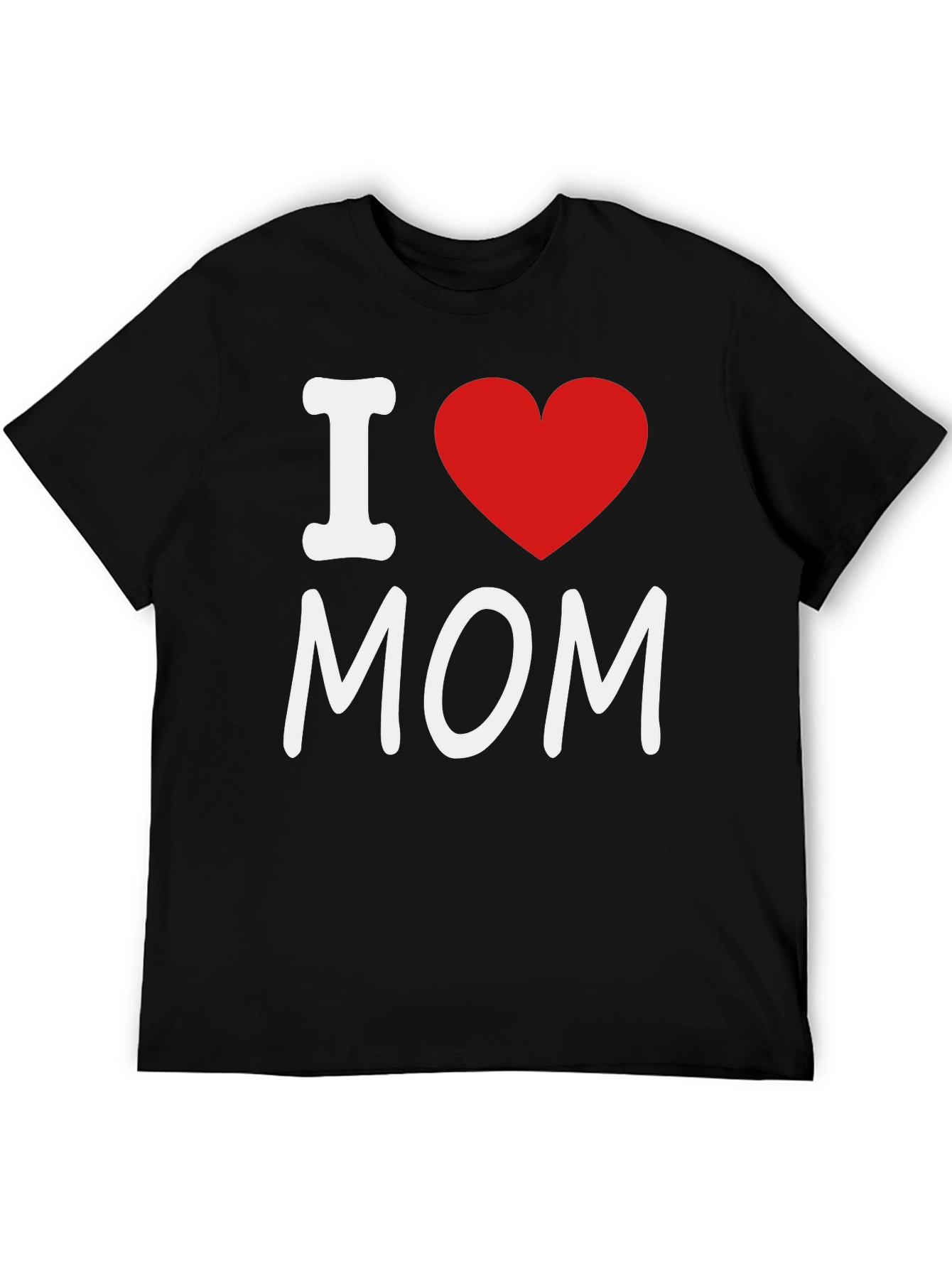 I Heart Mom Black T-Shirt
