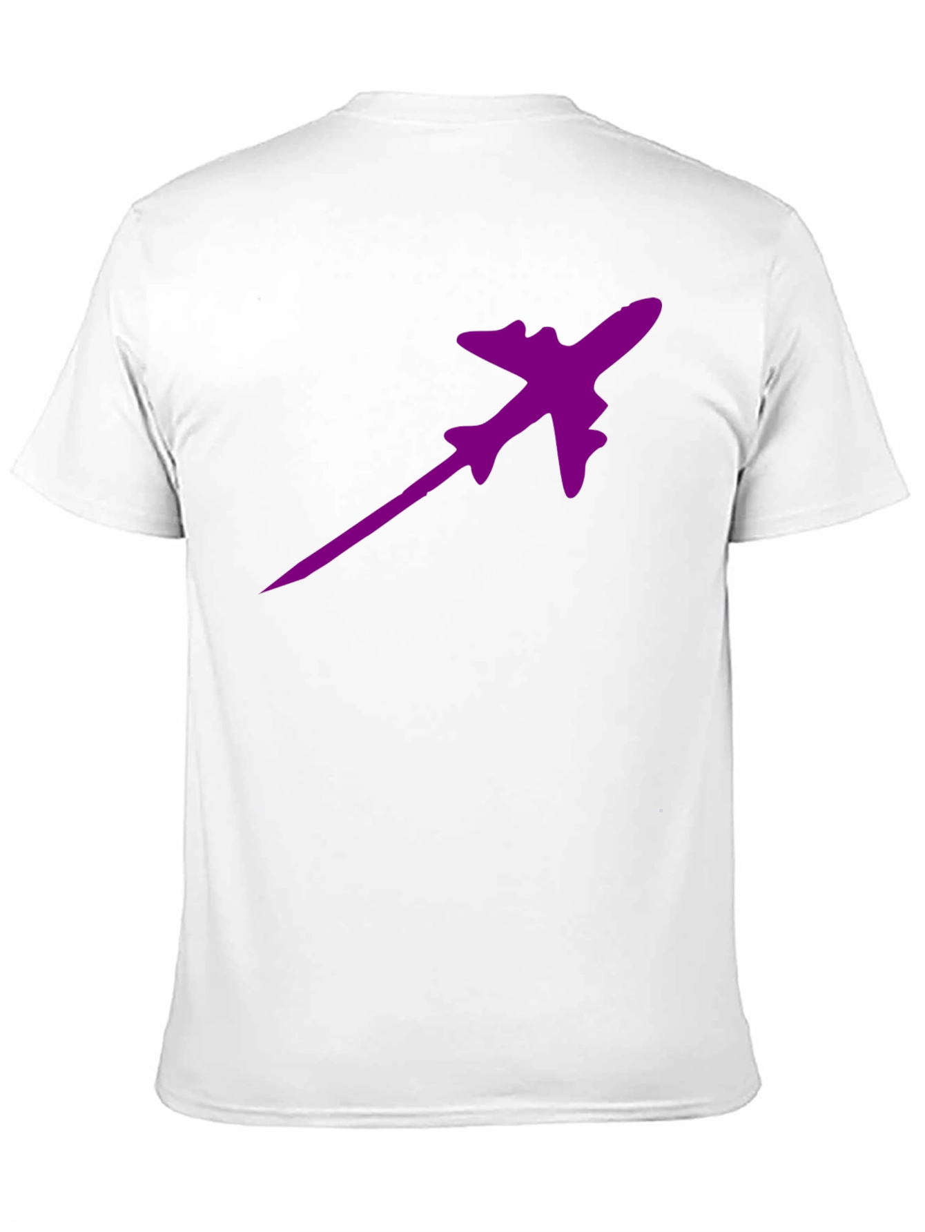 Purple Plane Black T-Shirt - Fly High in Style!