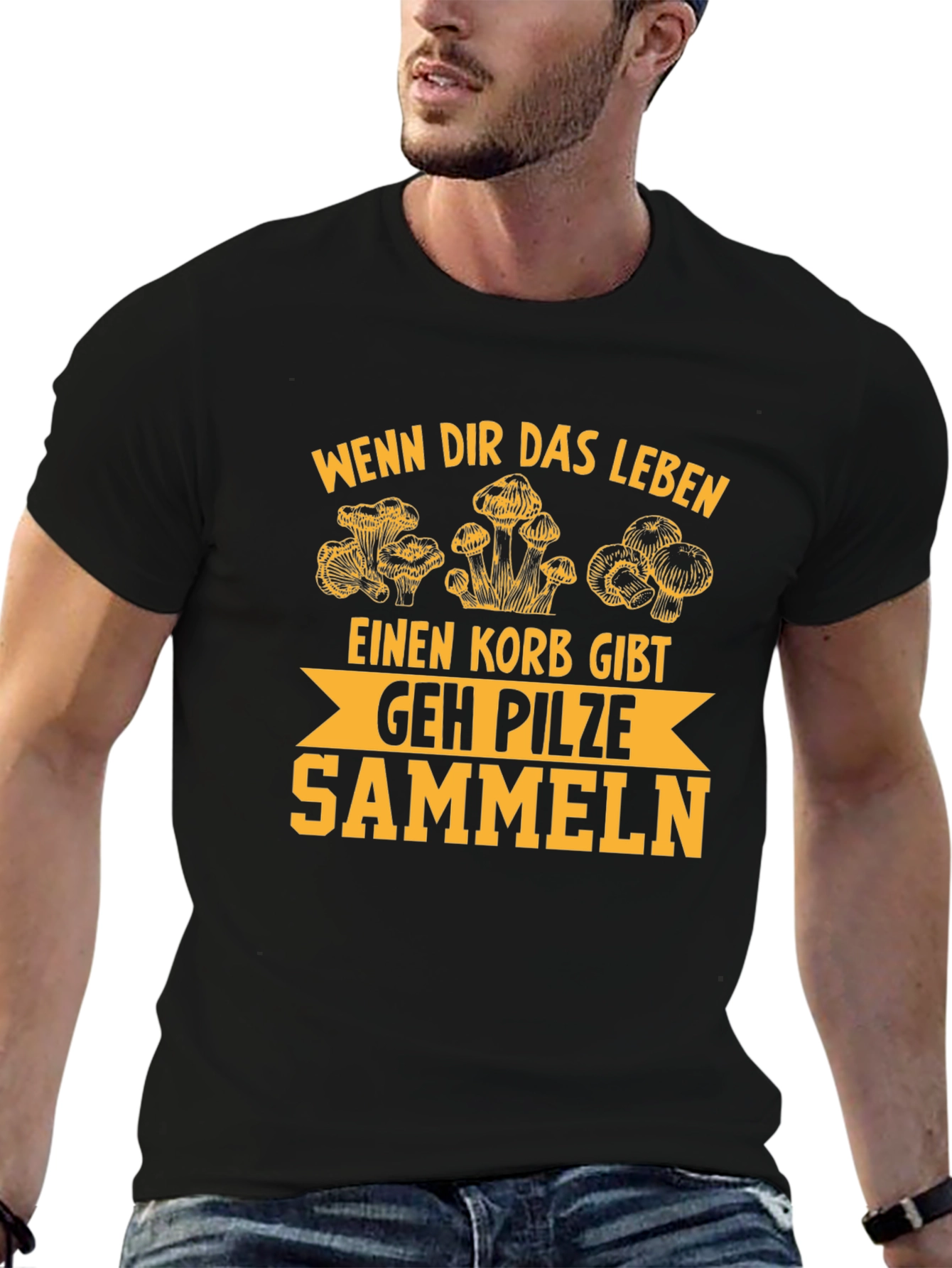 Mushroom Hunting T-Shirt - German Humor Tee