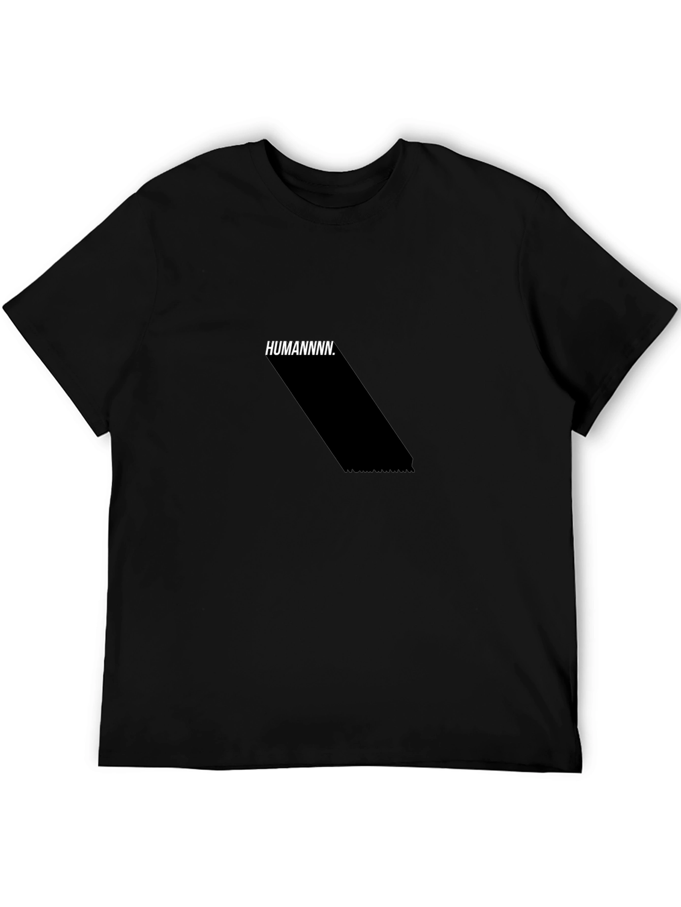 HUMANNNNN. Black Graphic Tee - Modern Fit