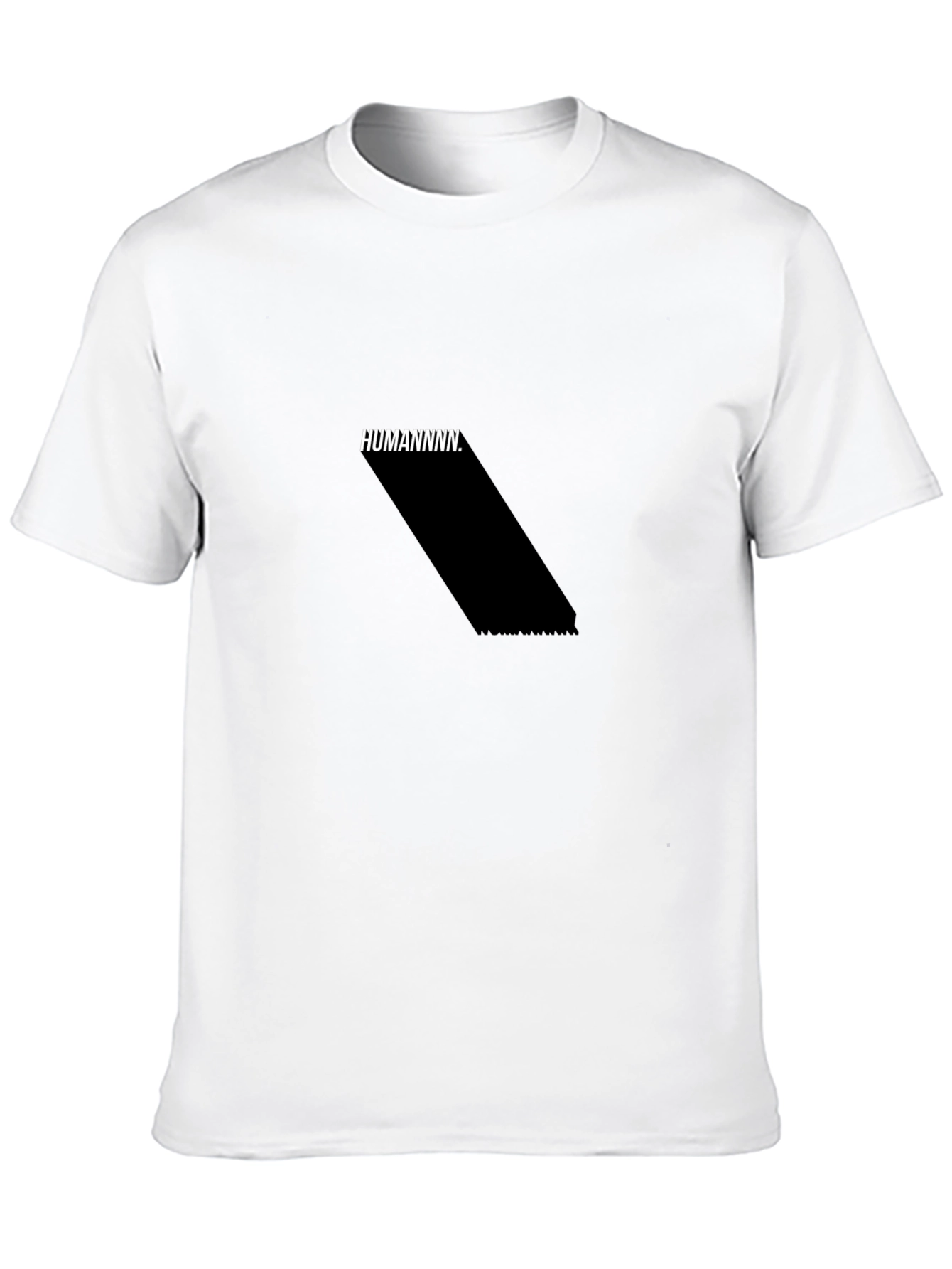 HUMANNNNN. Black Graphic Tee - Modern Fit