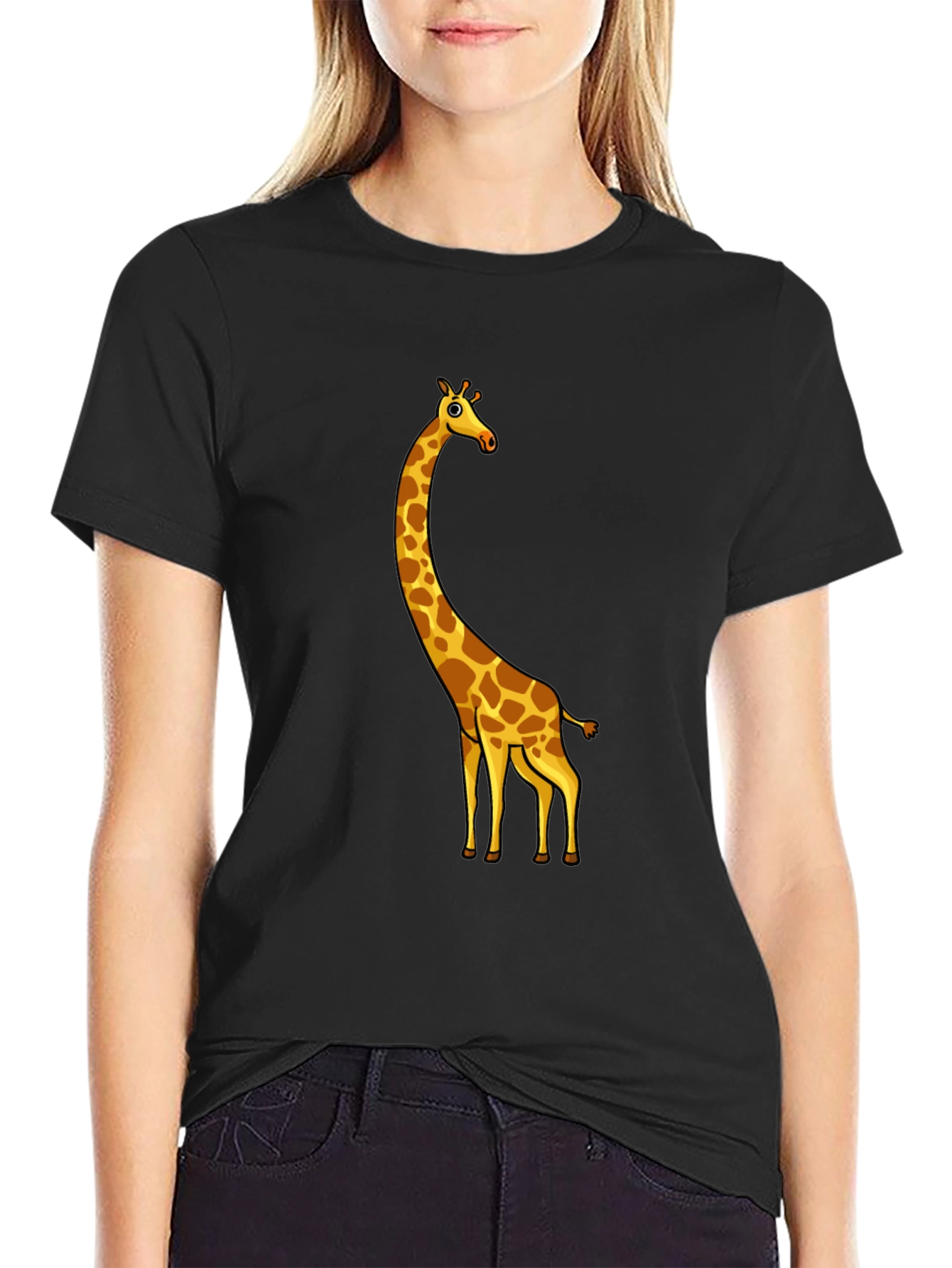 Giraffe Graphic Tee - Black