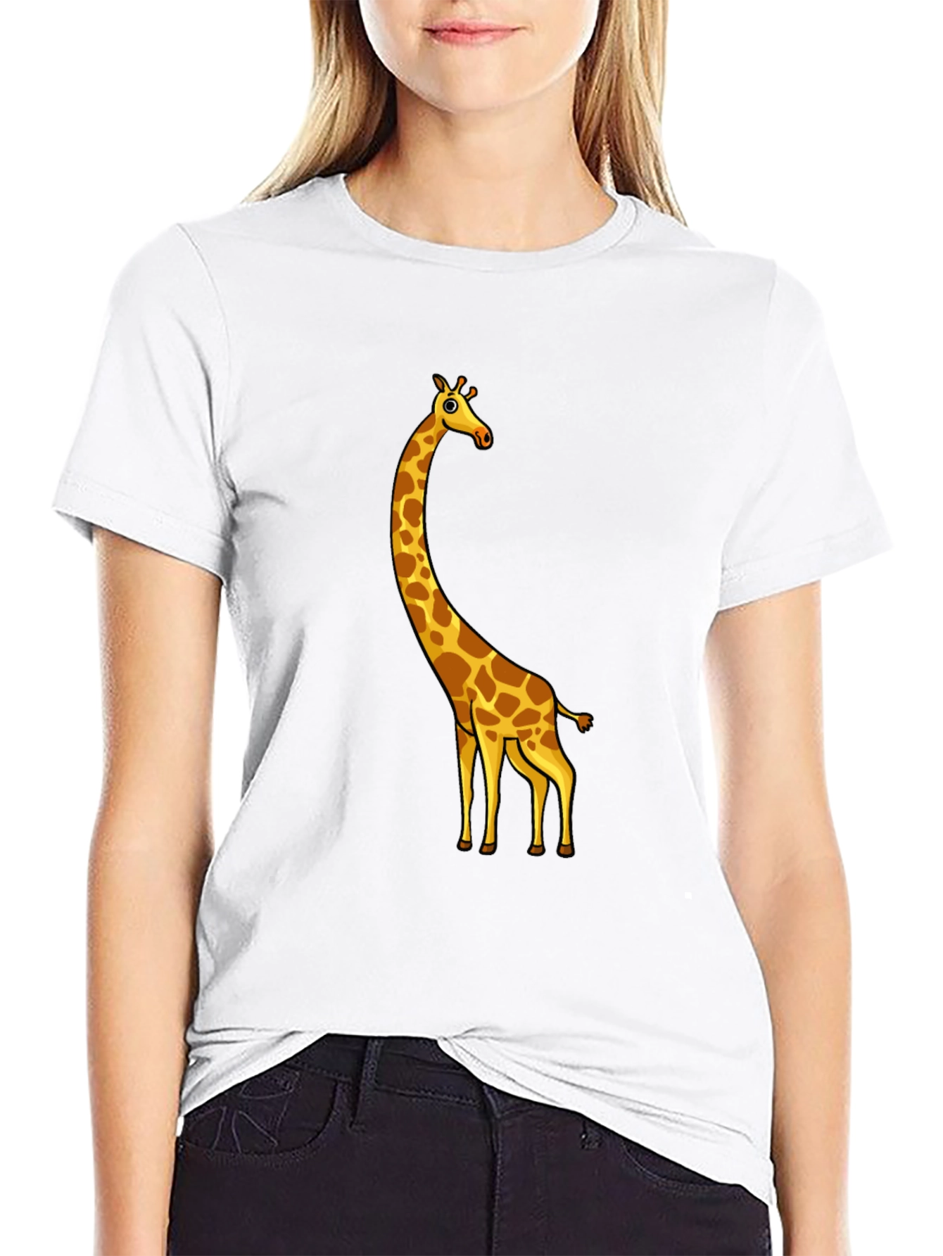 Giraffe Graphic Tee - Black