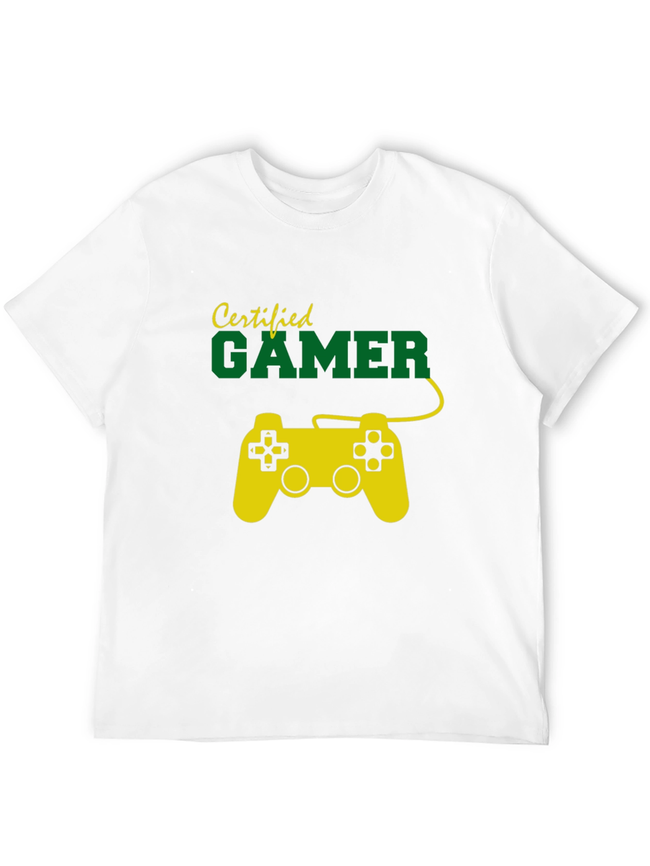 Certified Gamer T-Shirt - Black Crew Neck Tee