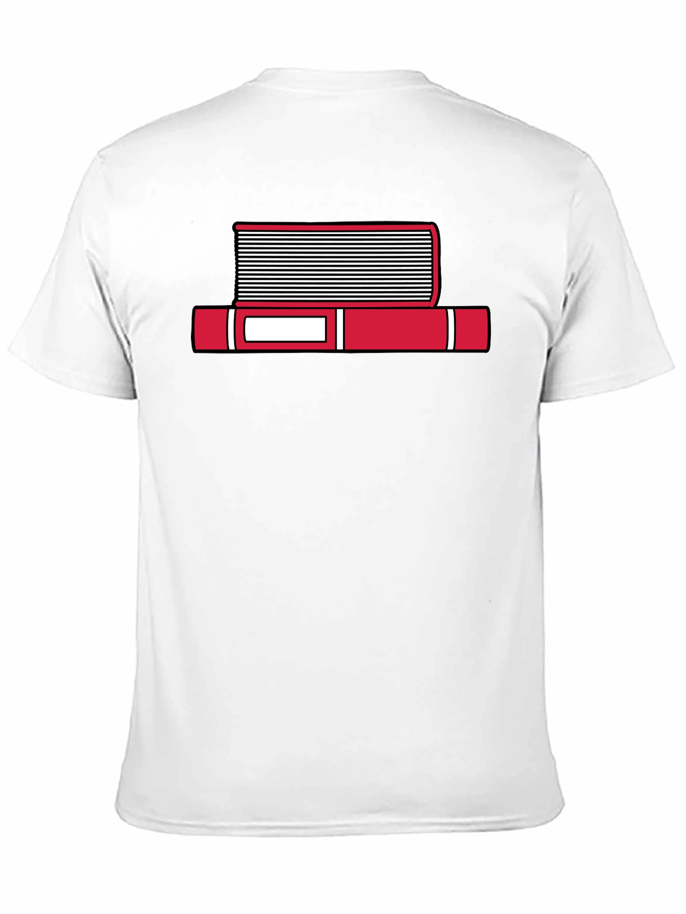 Book Stack Graphic T-Shirt