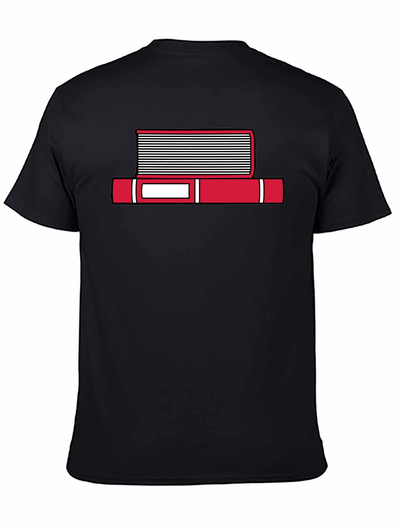 Book Stack Graphic T-Shirt