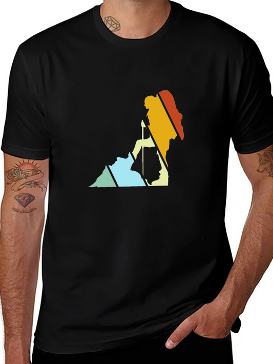 Retro Climber T-Shirt: Vintage Style Rock Climbing Tee