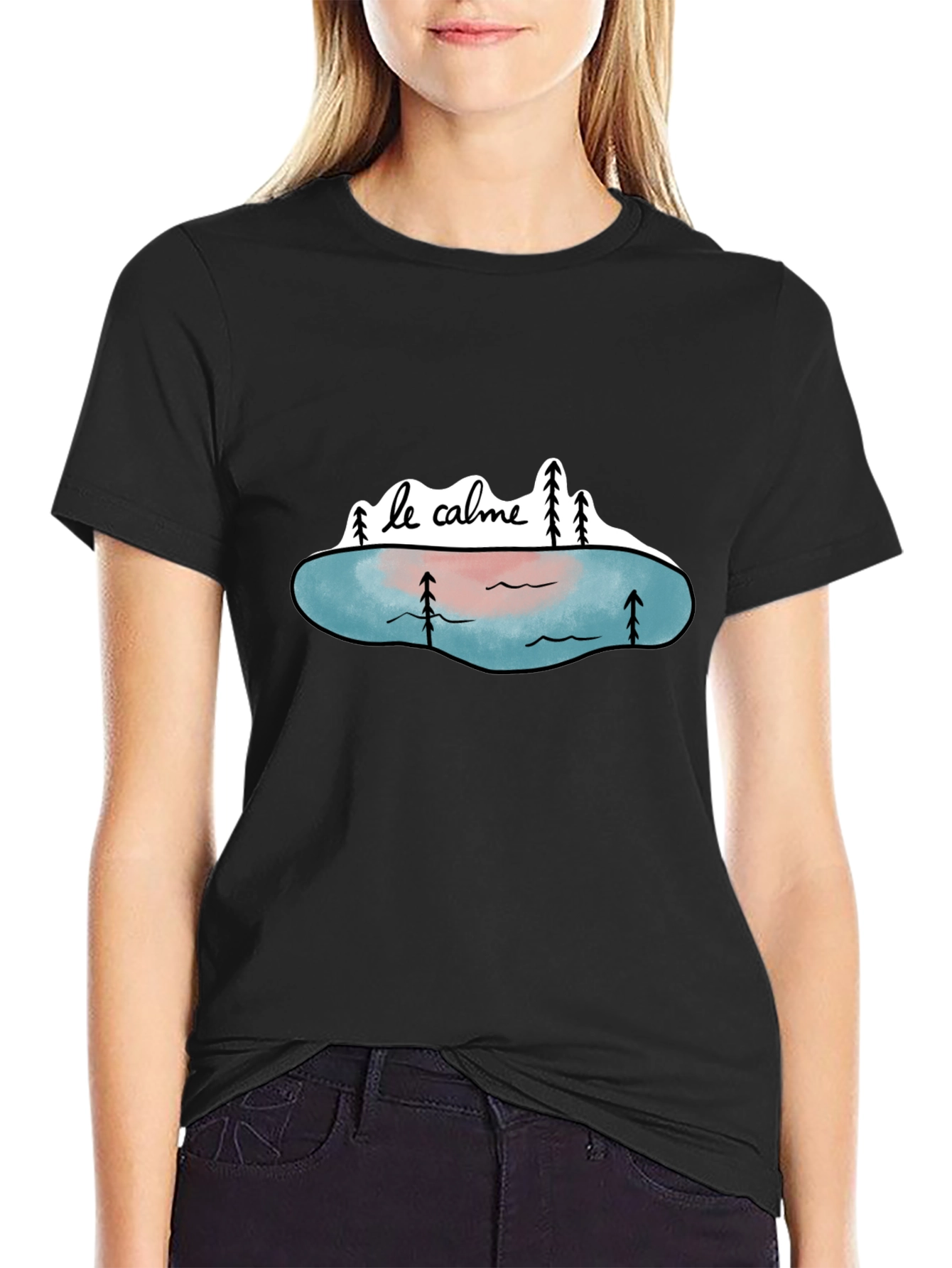 Le Calme Graphic Tee - Nature & Tranquility