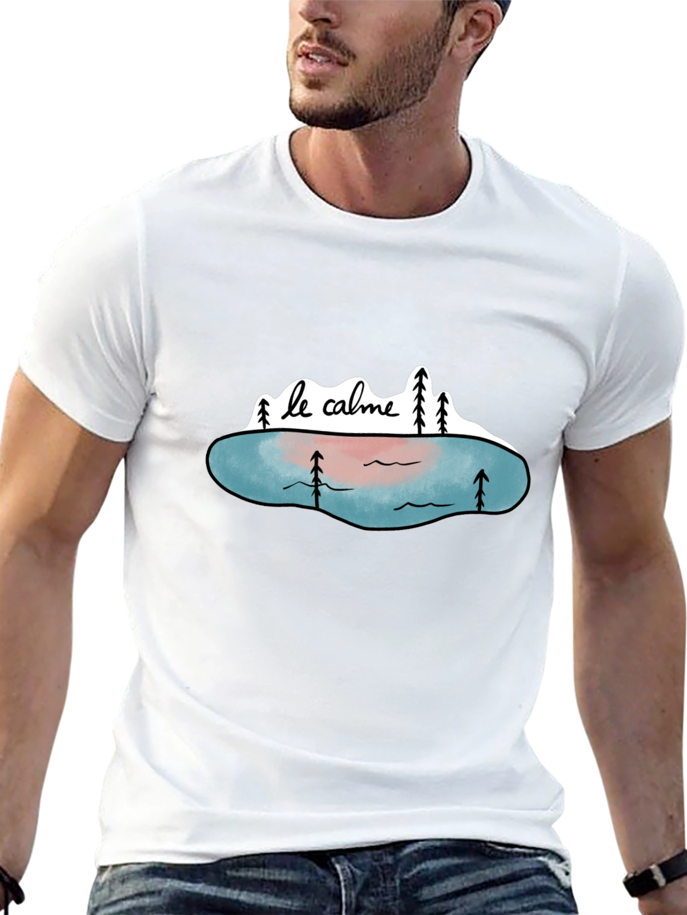 Le Calme Graphic Tee - Nature & Tranquility