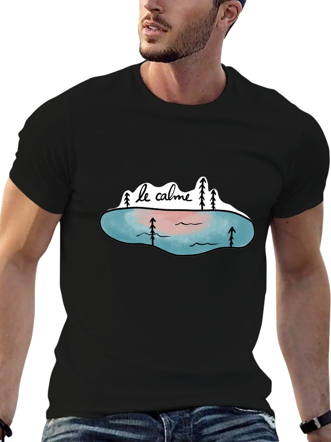 Le Calme Graphic Tee - Nature & Tranquility