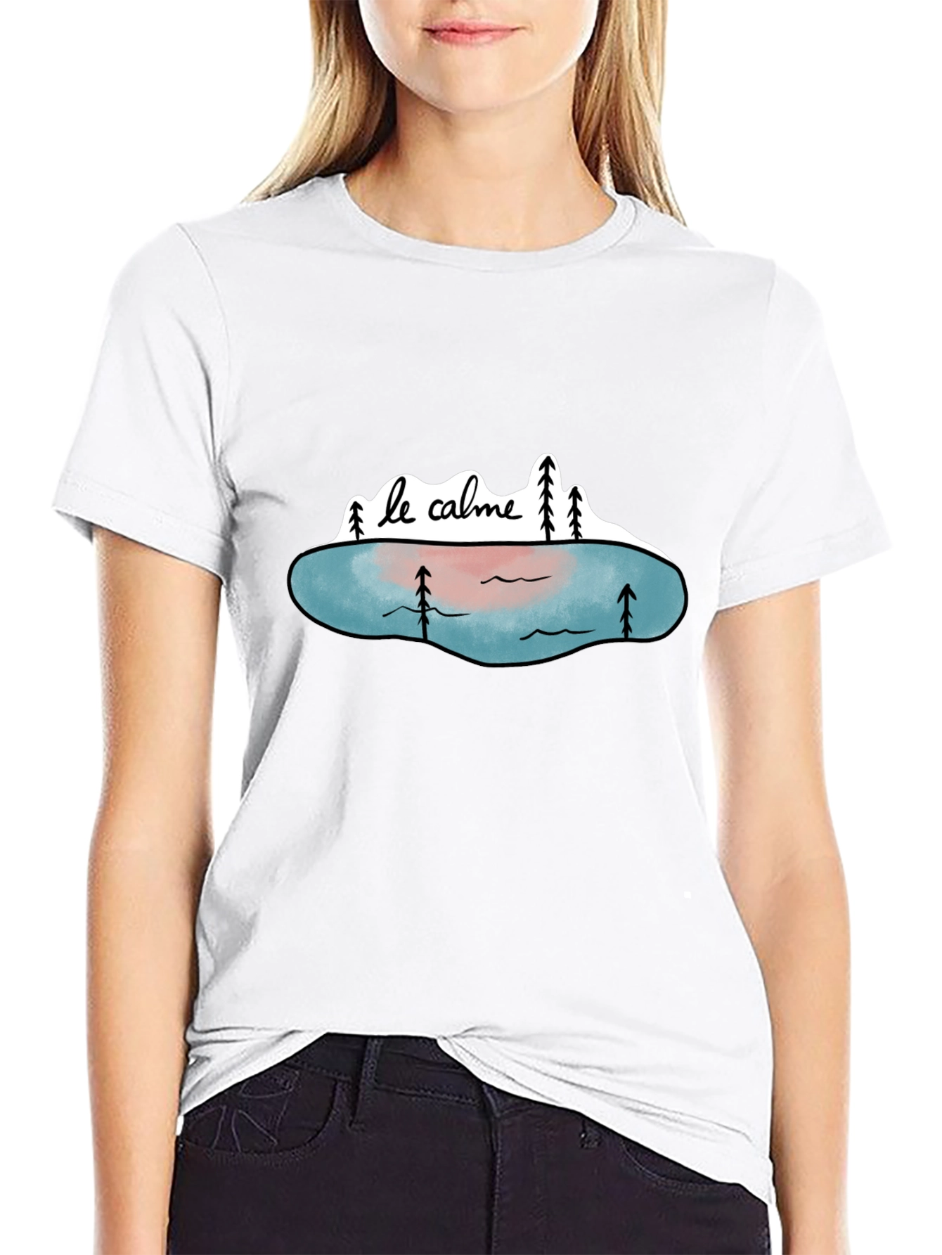 Le Calme Graphic Tee - Nature & Tranquility