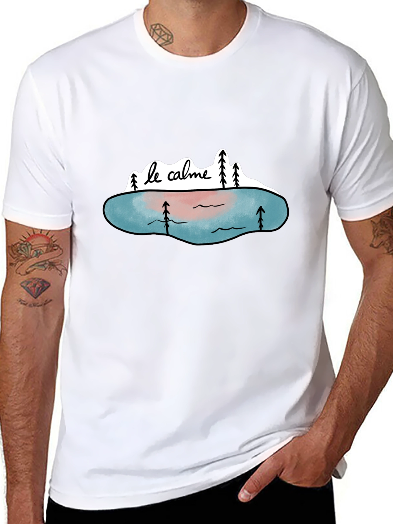 Le Calme Graphic Tee - Nature & Tranquility