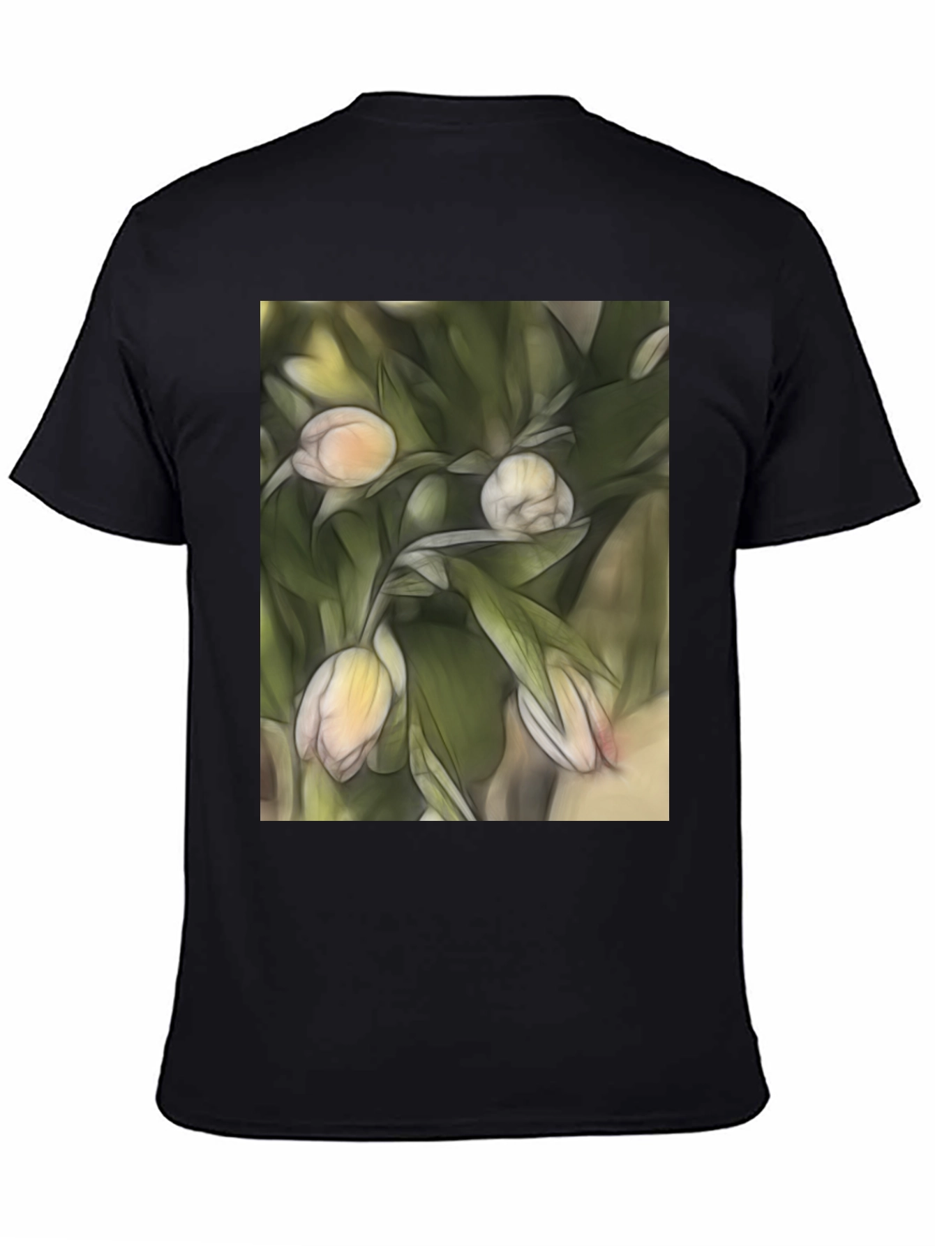 Floral Sketch T-Shirt: Artistic Casual Wear