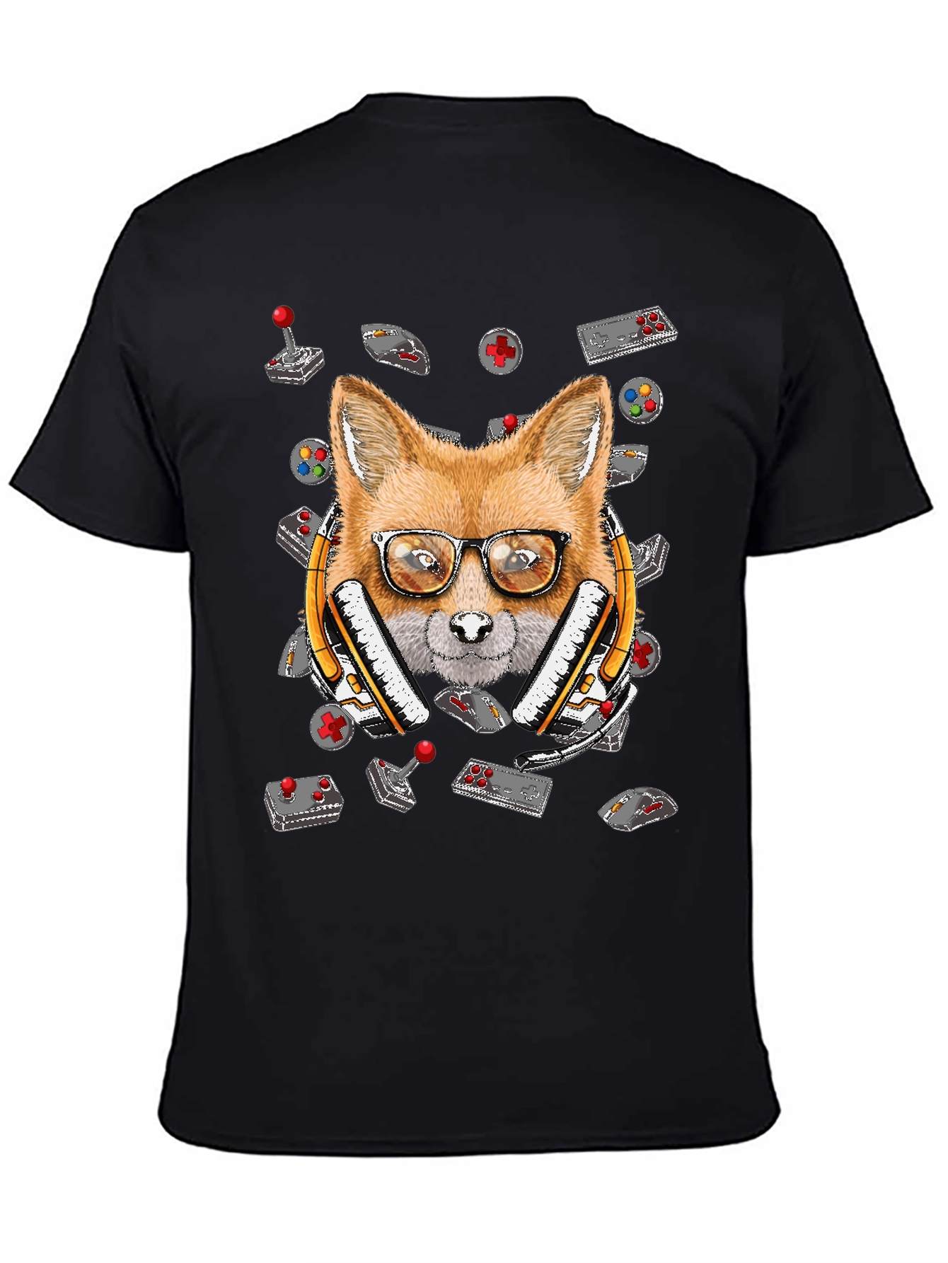 Gamer Fox T-Shirt - Retro Gaming Style