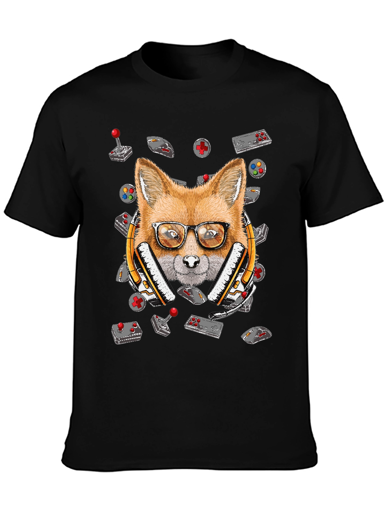 Gamer Fox T-Shirt - Retro Gaming Style