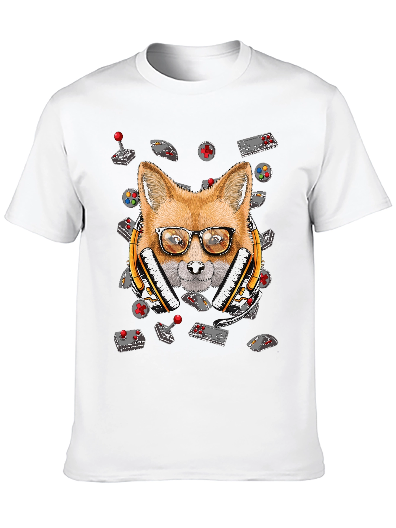 Gamer Fox T-Shirt - Retro Gaming Style
