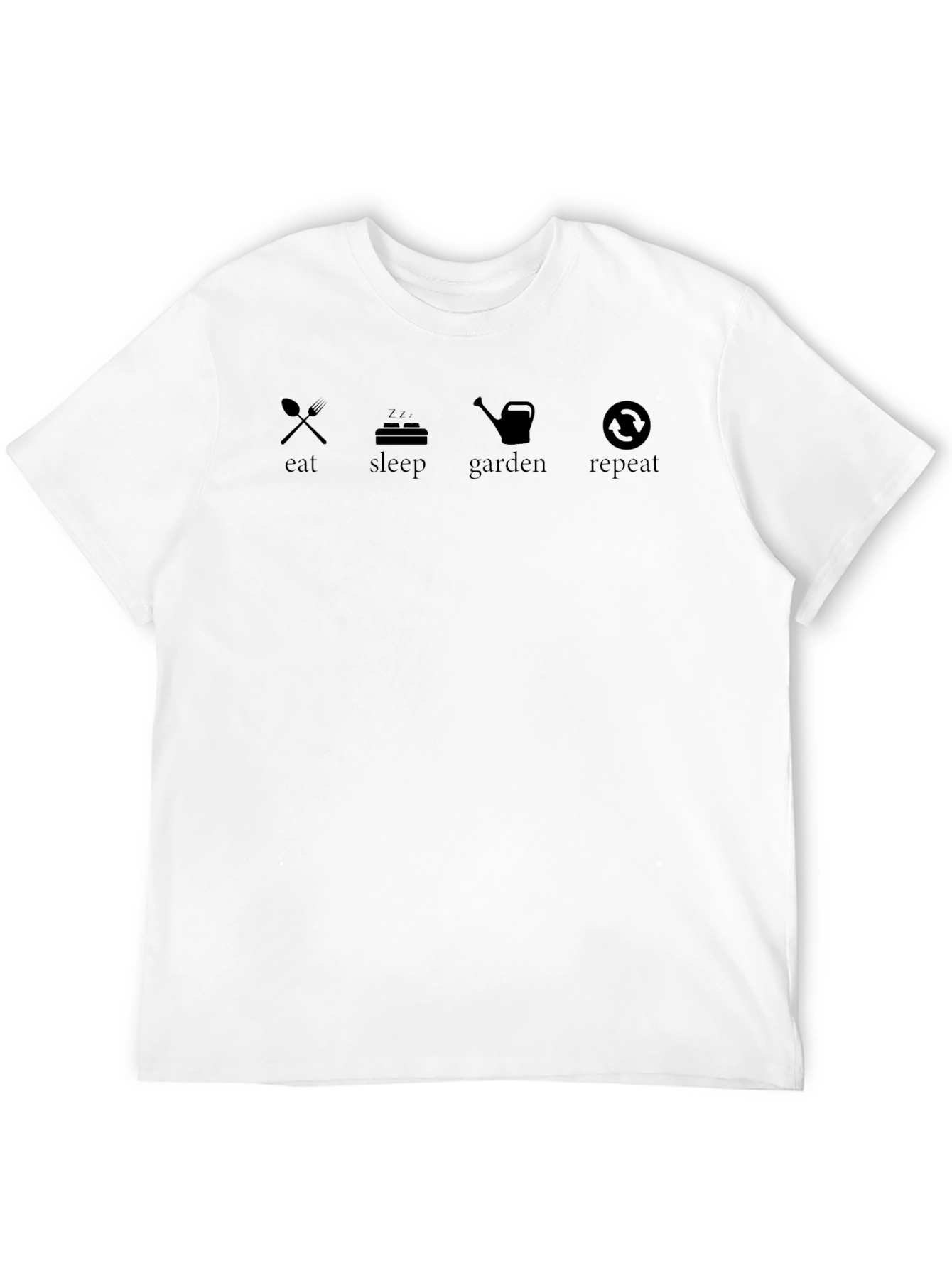 Eat Sleep Garden Repeat T-Shirt - Gardener Gift