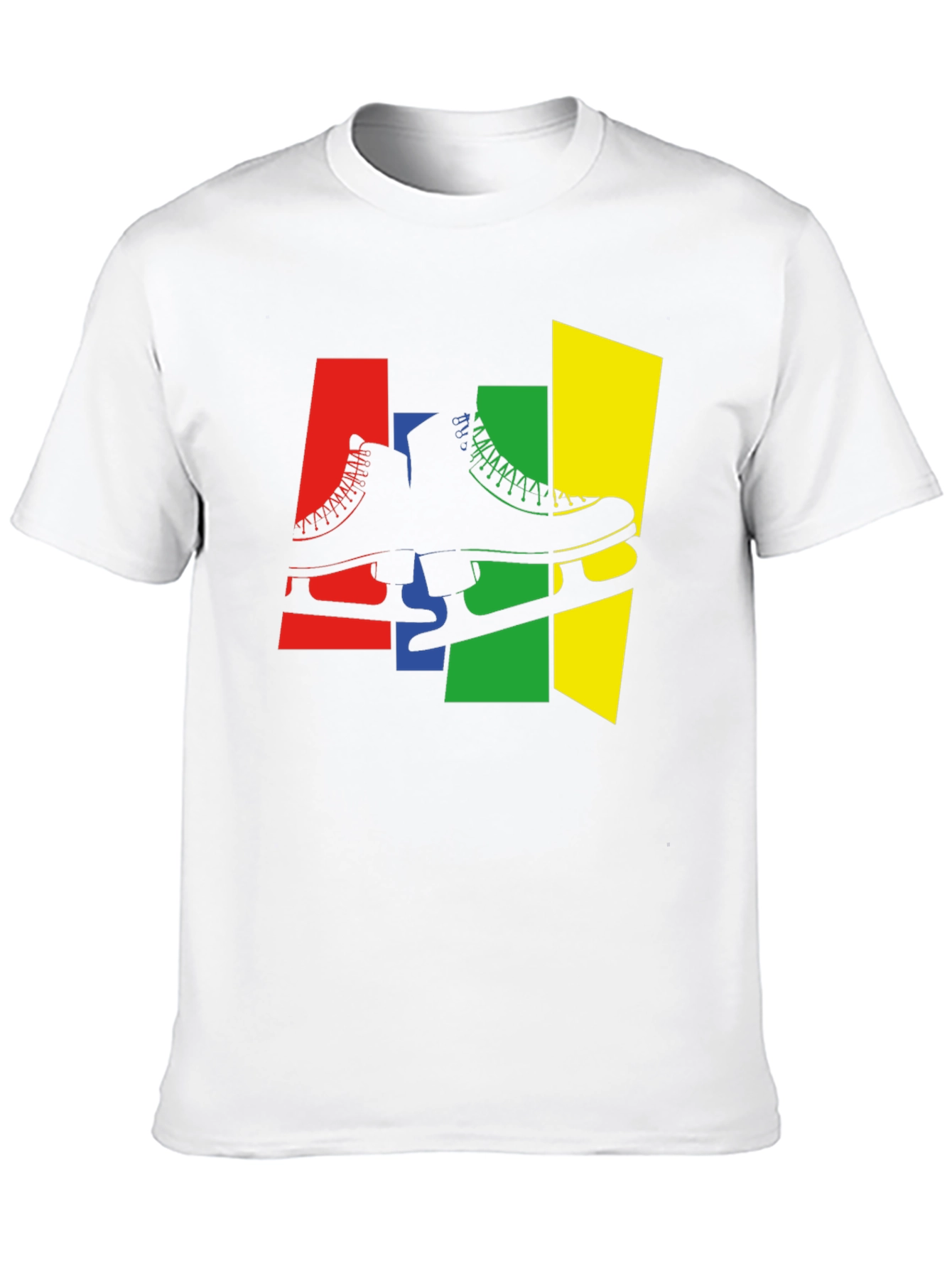 Retro Skates T-Shirt - Black Cotton Graphic Tee