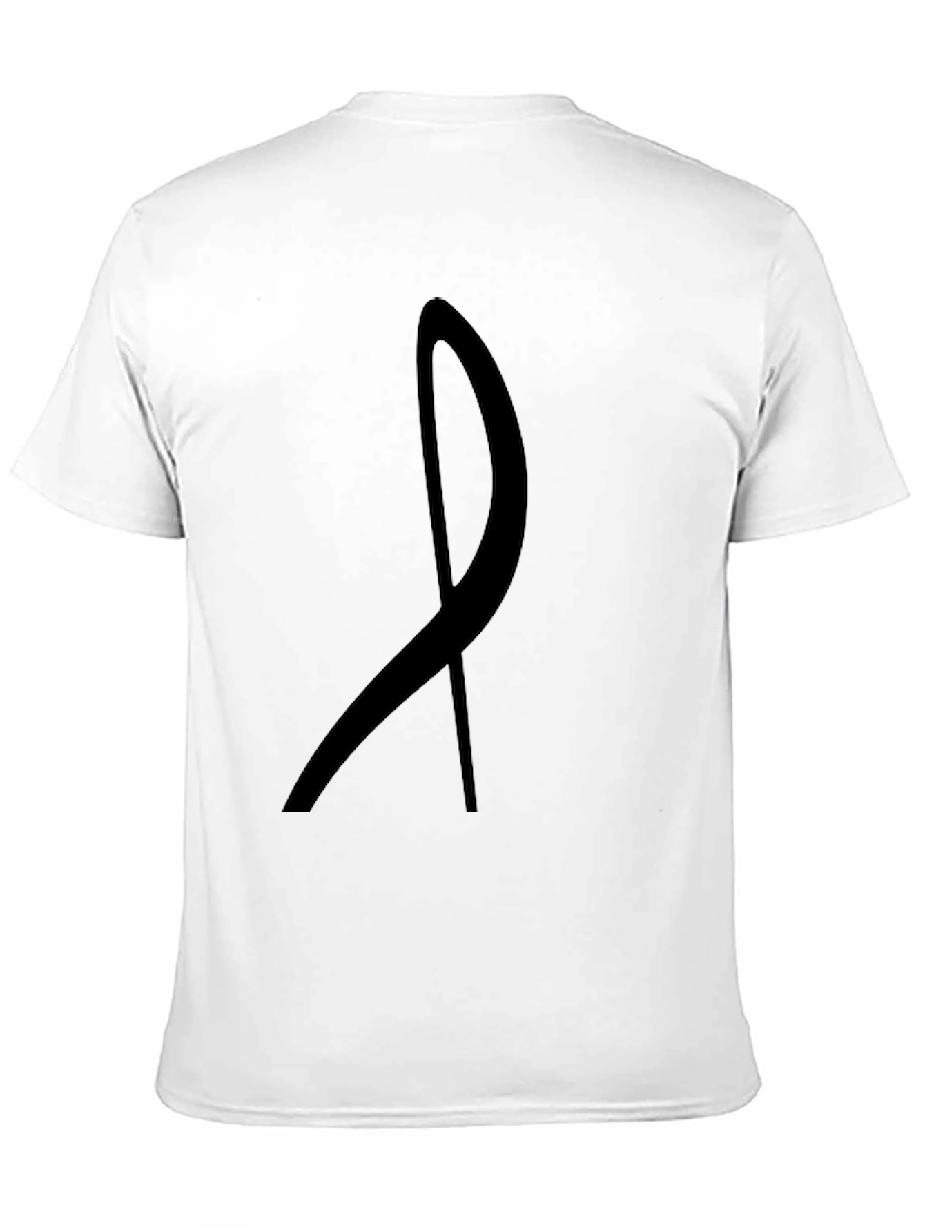 Abstract Line Art Black Graphic Tee