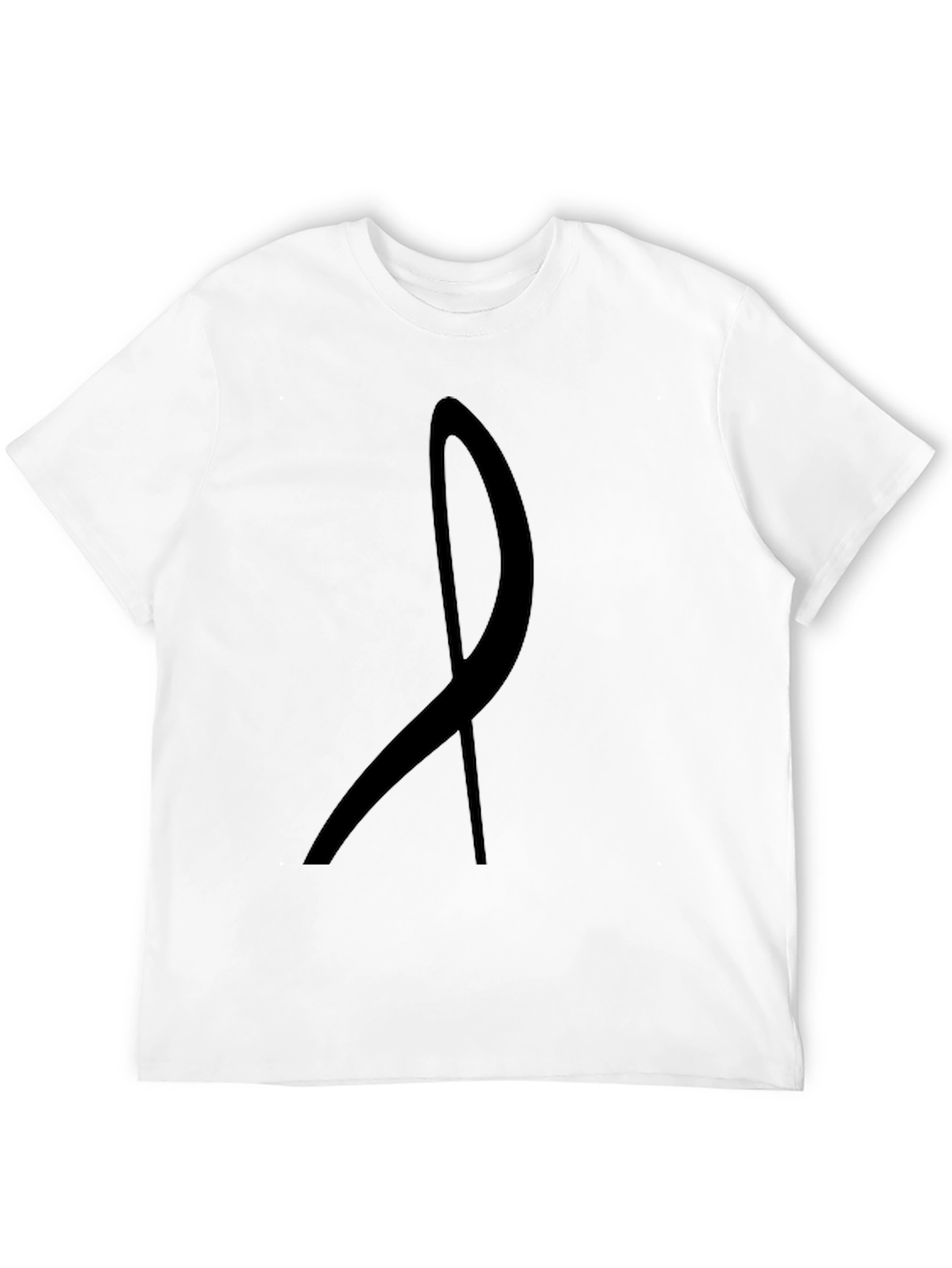 Abstract Line Art Black Graphic Tee