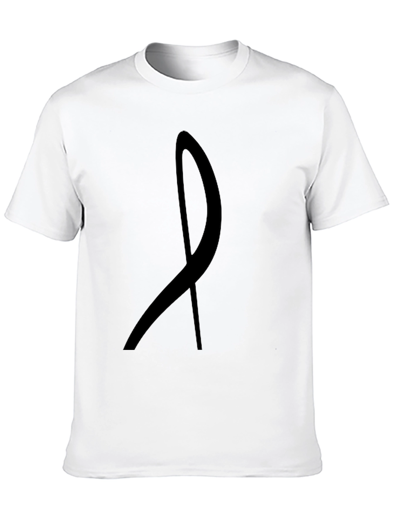 Abstract Line Art Black Graphic Tee