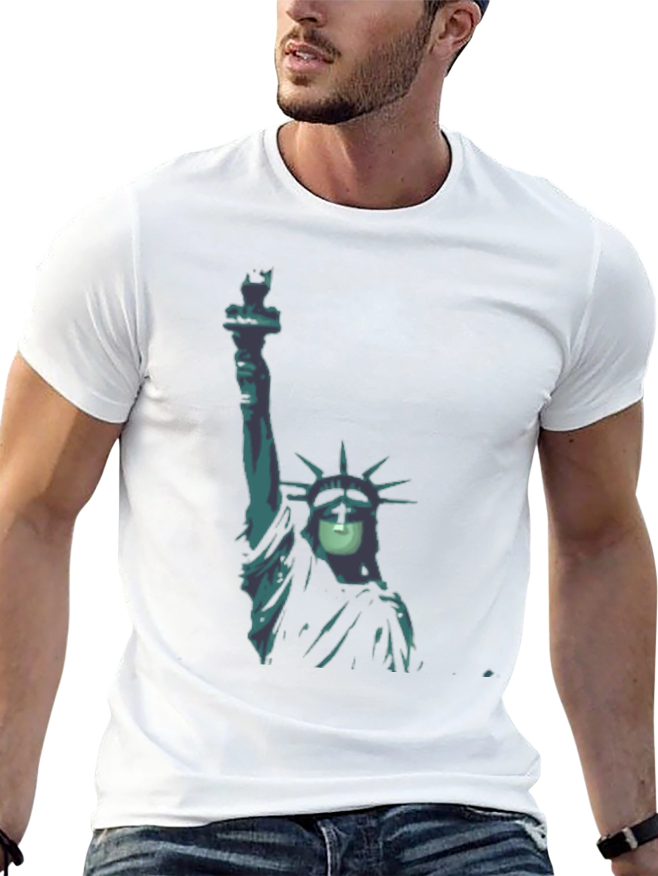 Liberty Statue Graphic T-Shirt