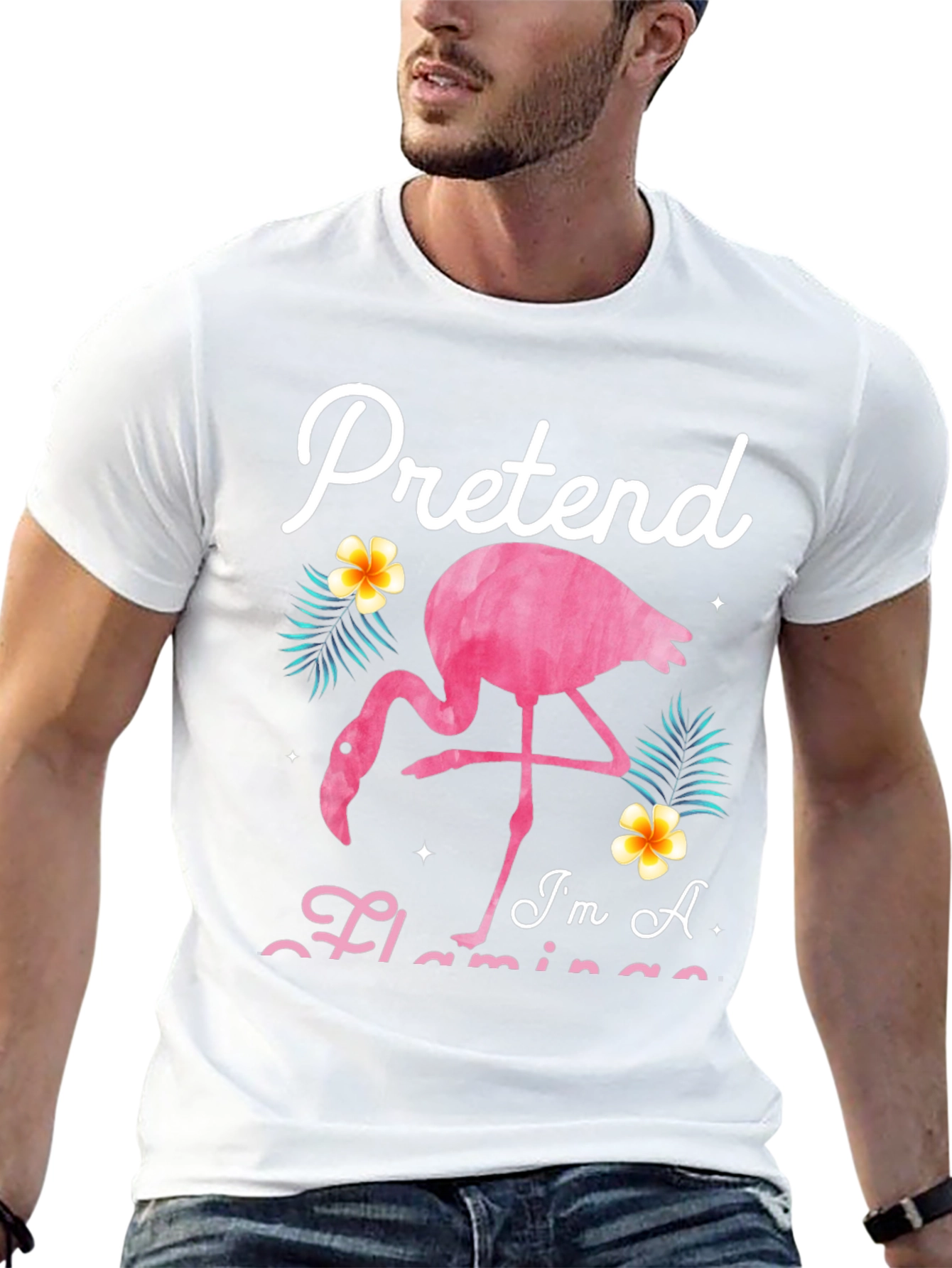 Pretend Im A Flamingo Graphic Tee