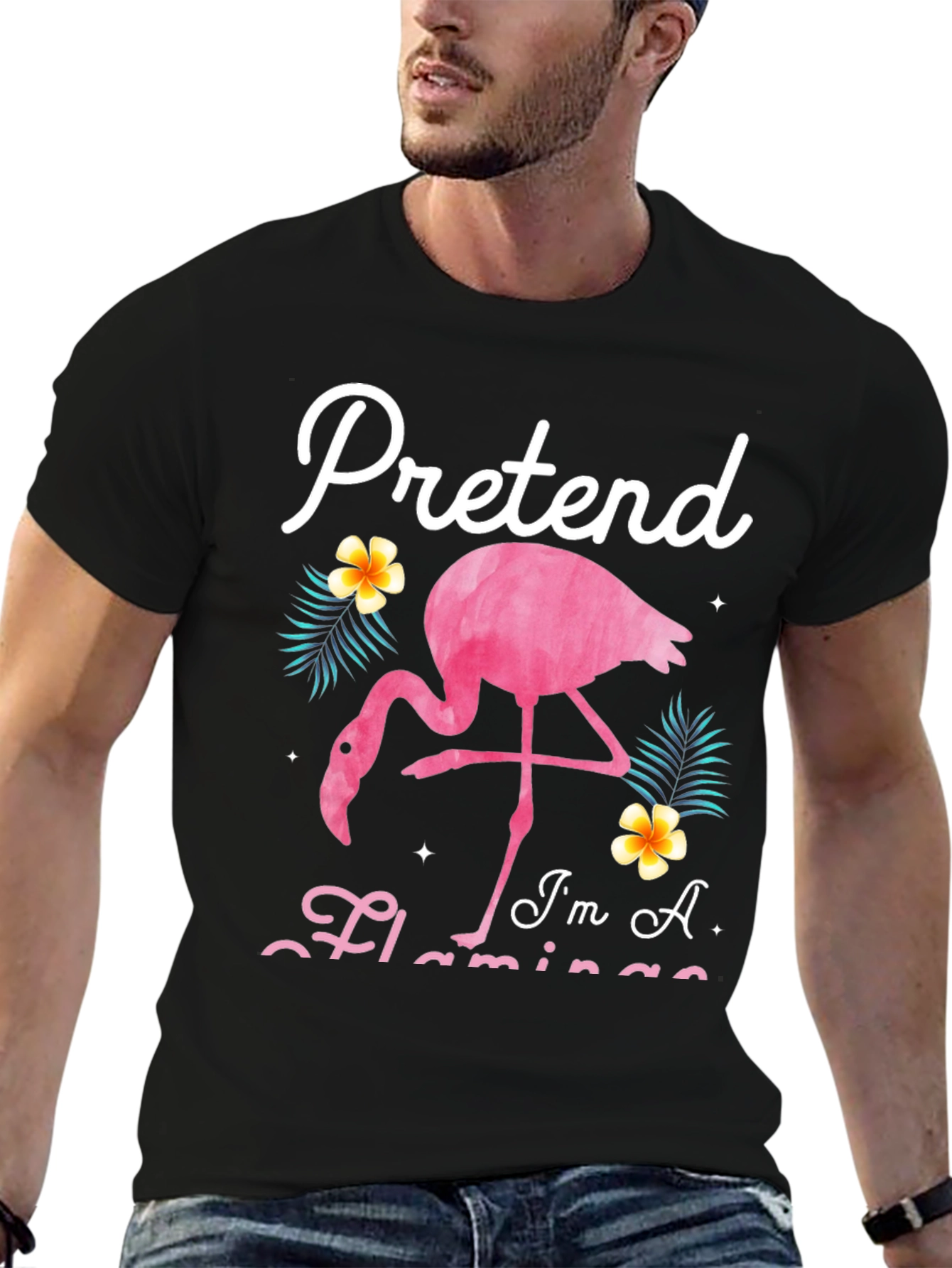 Pretend Im A Flamingo Graphic Tee