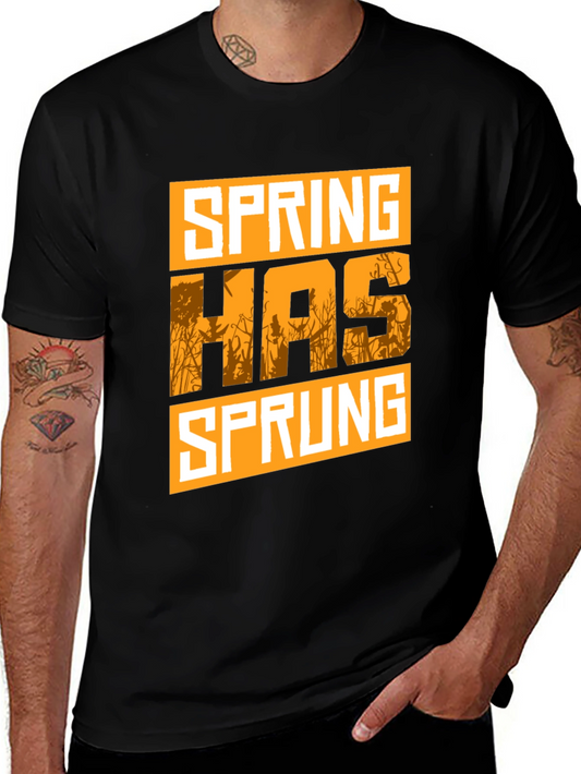 Spring Has Sprung Graphic Tee - Black Cotton
