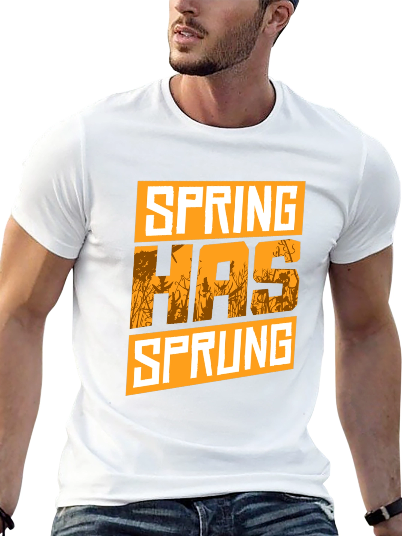 Spring Has Sprung Graphic Tee - Black Cotton