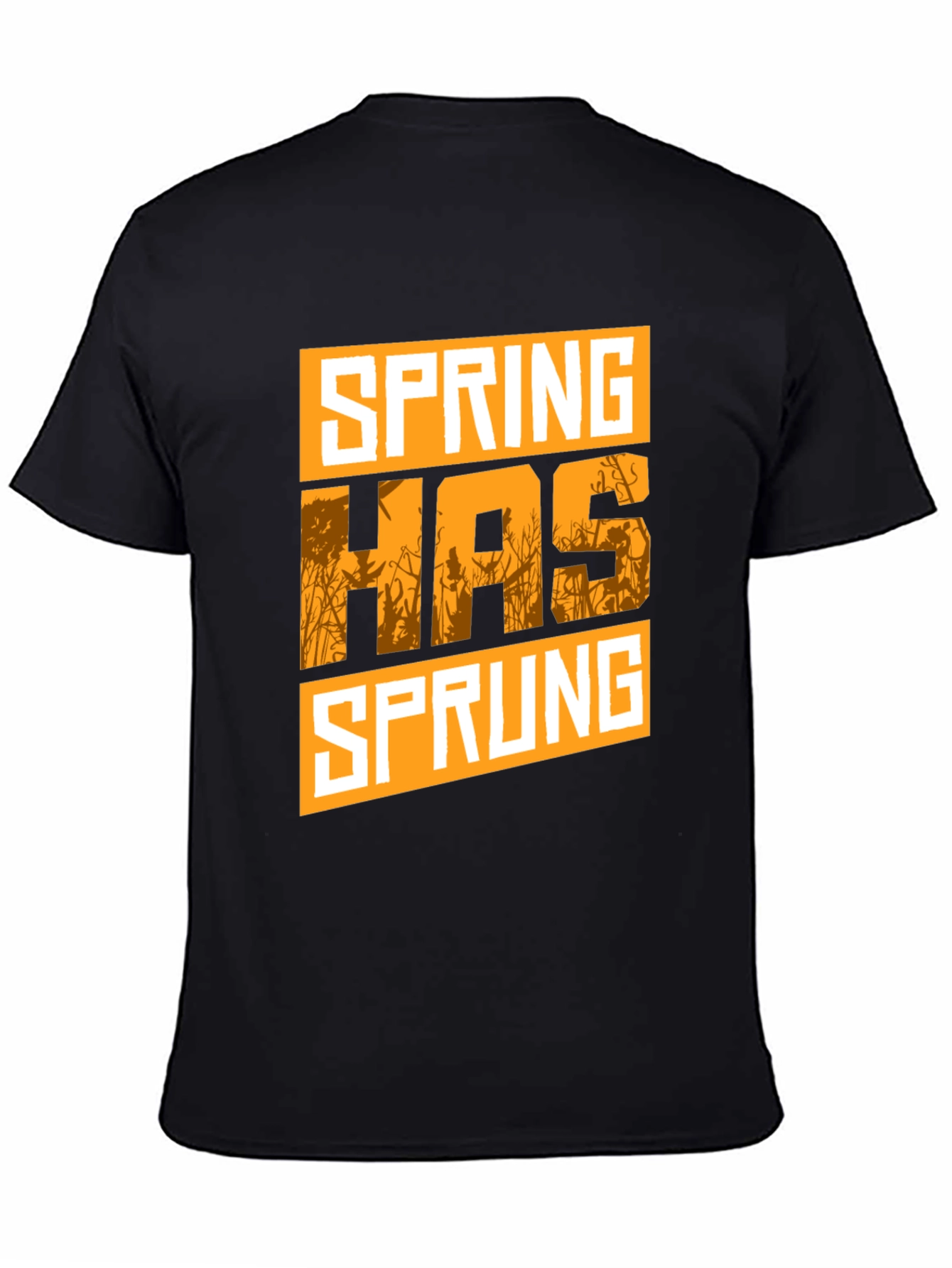 Spring Has Sprung Graphic Tee - Black Cotton