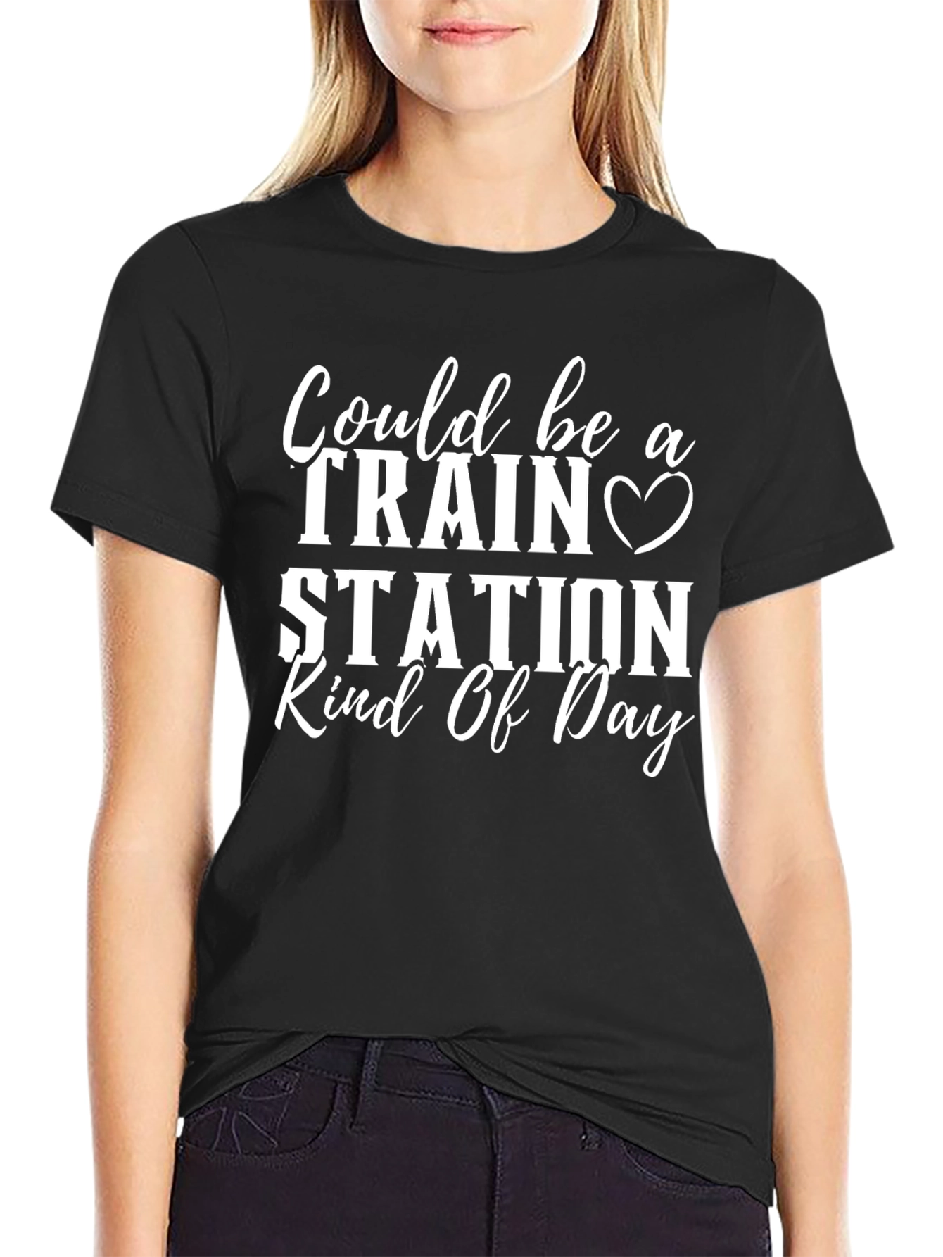 Train Station Kind Of Day Graphic Tee
